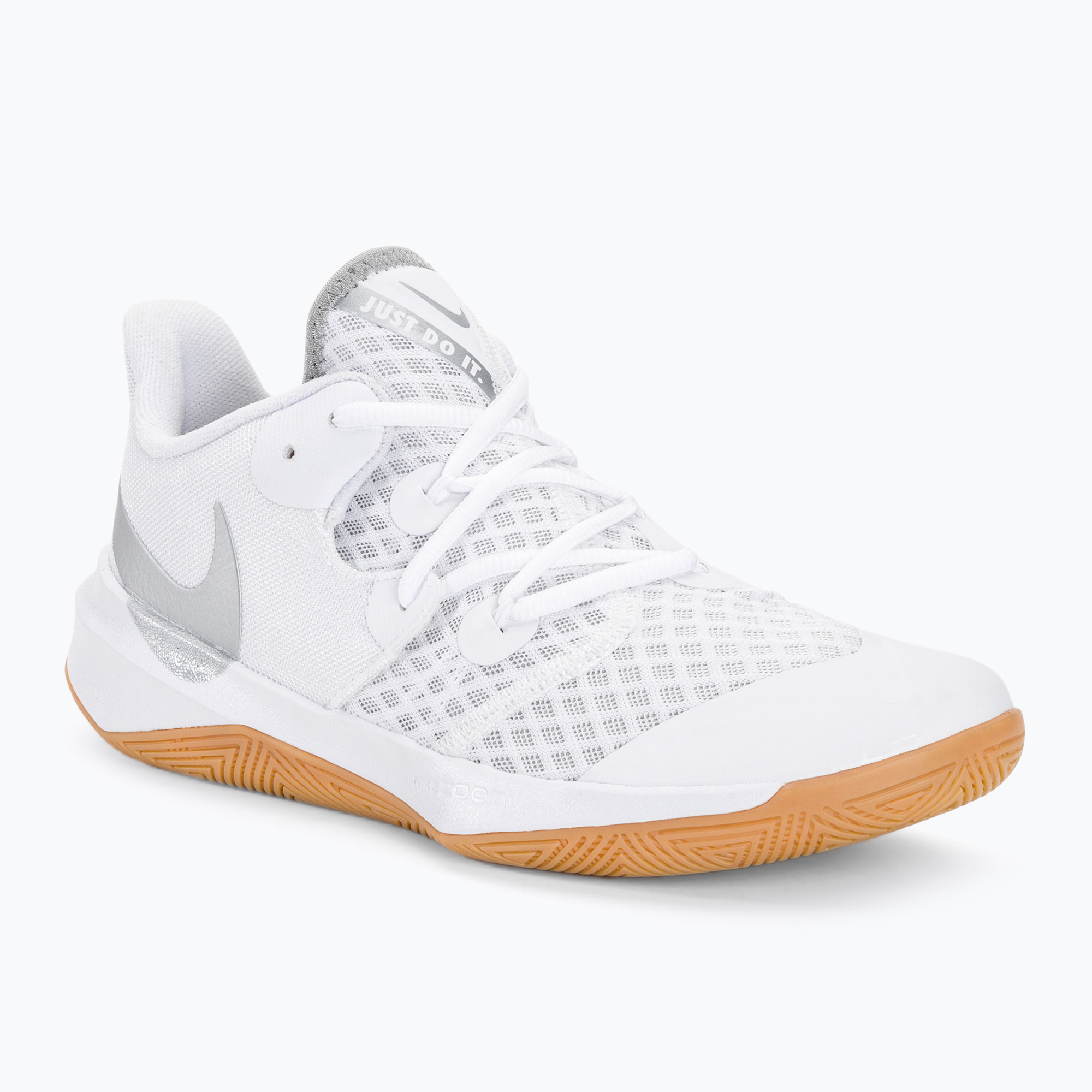 Volejbalová obuv Nike Zoom Hyperspeed Court SE white/metallic silver rubber (Zoom Hyperspeed Court SE DJ4476)