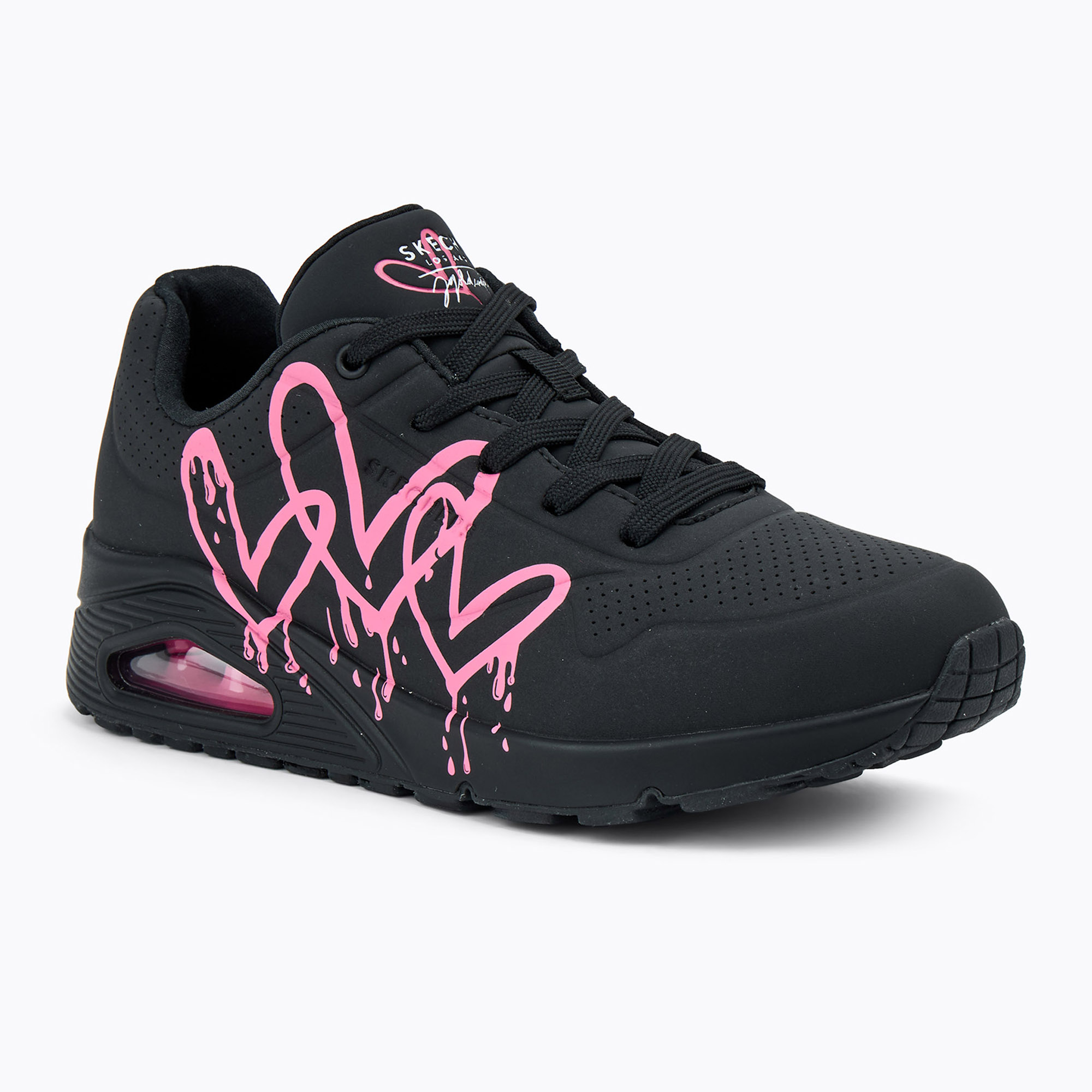 Dámske topánky SKECHERS Uno Dripping In Love black/pink