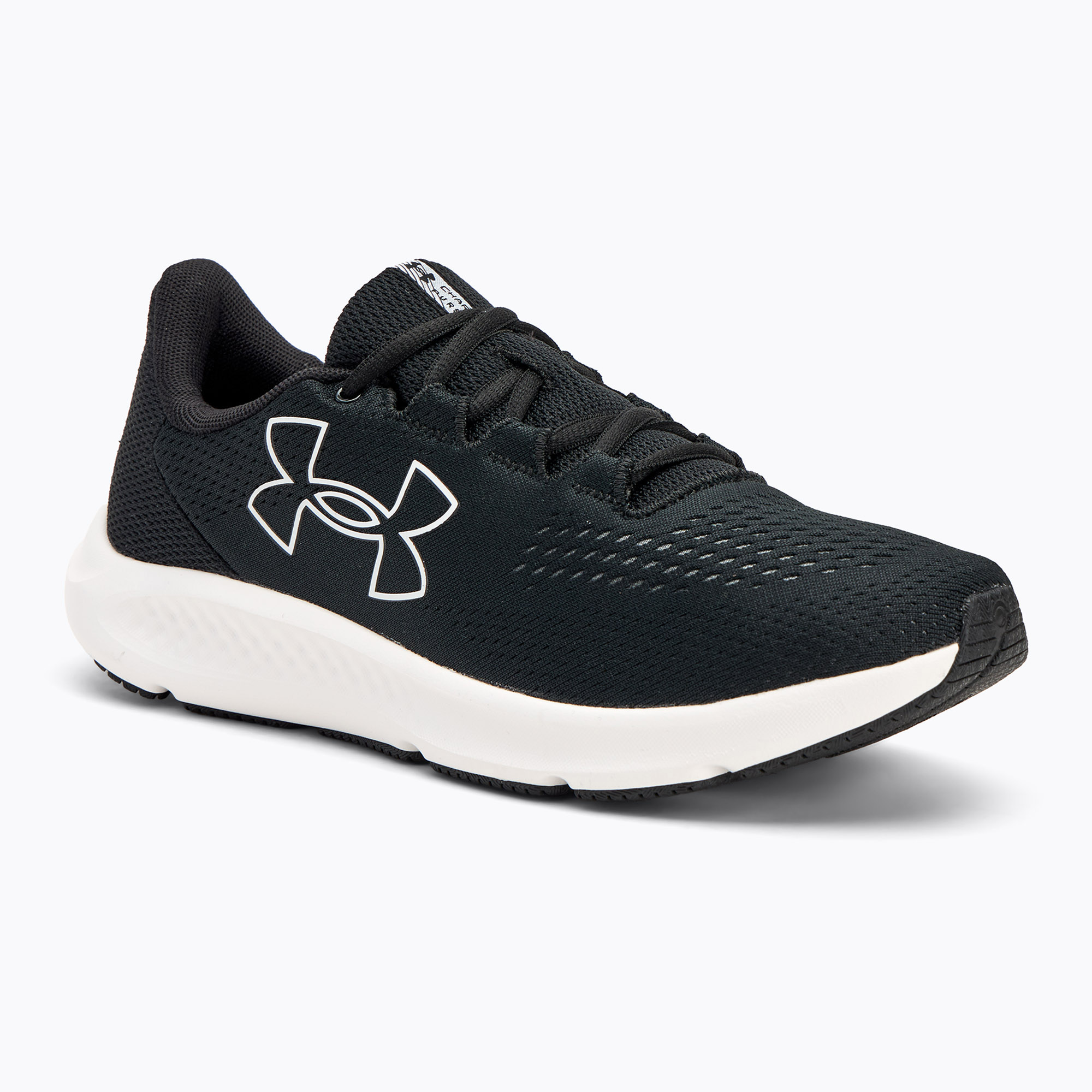 Pánska bežecká obuv Under Armour Charged Pursuit 3 Big Logo black/black/white (Charged Pursuit 3 Big Logo 3026518-001)