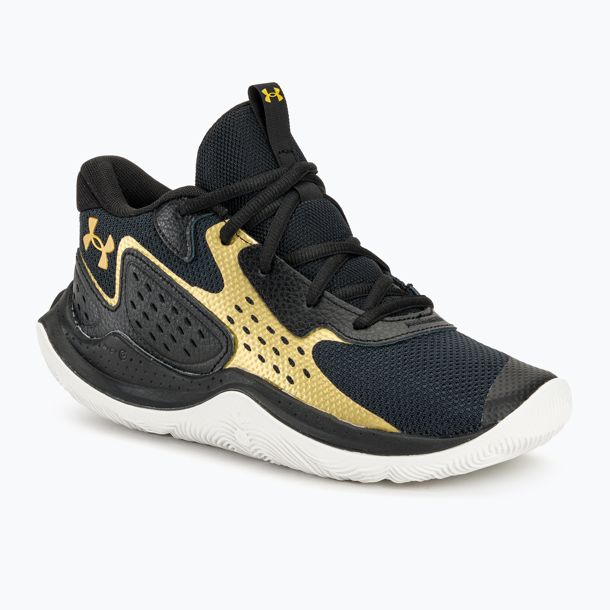 Basketbalová obuv Under Armour Jet' 23 black/metallic gold/metallic gold (Jet' 23 3026634-001)