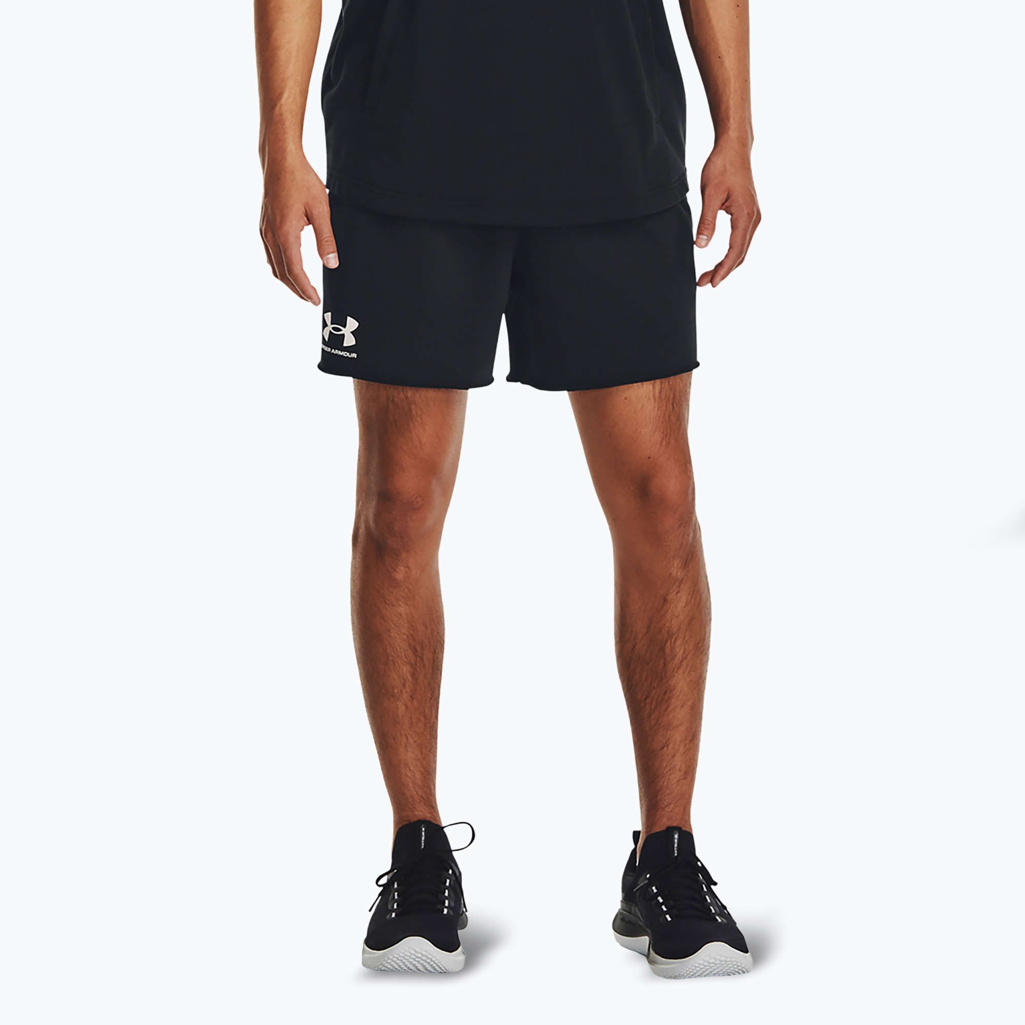 Pánske šortky Under Armour Rival Terry 6in black/onyx white