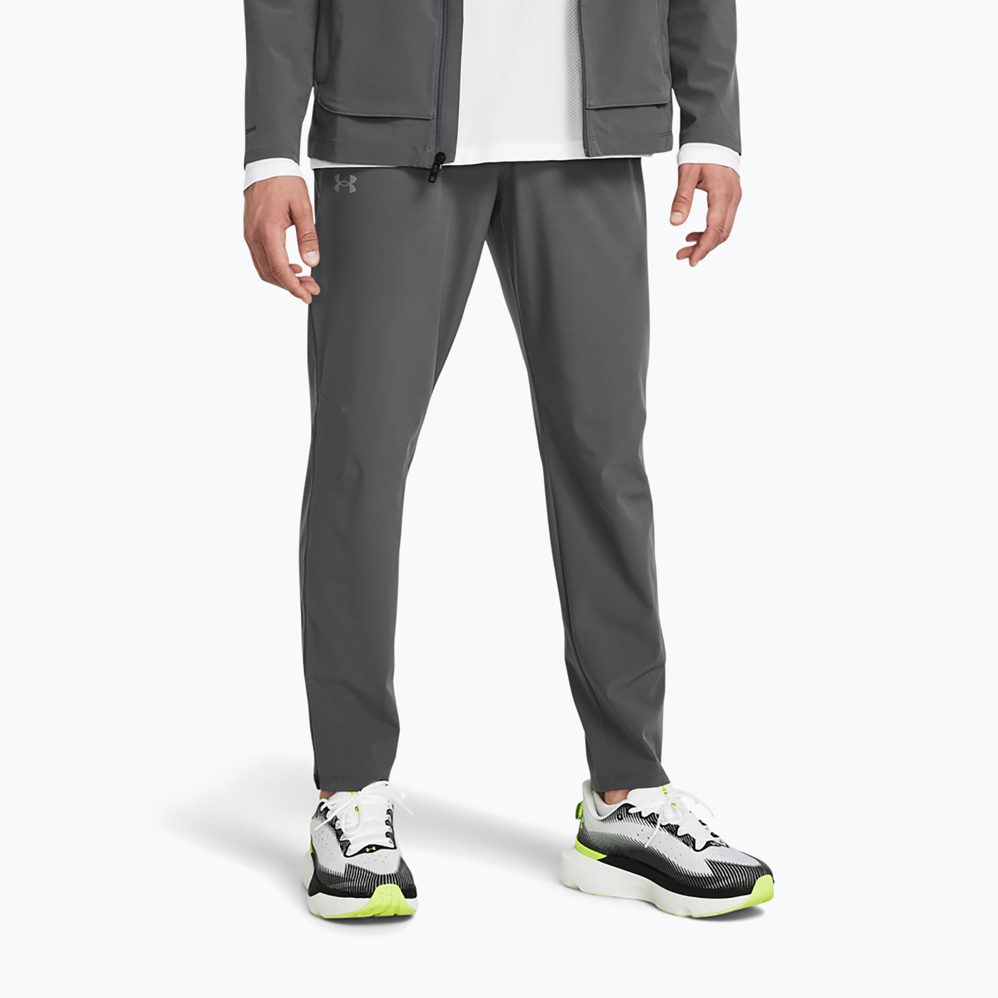 Pánske bežecké nohavice Under Armour Storm Run castlerock / black / reflective