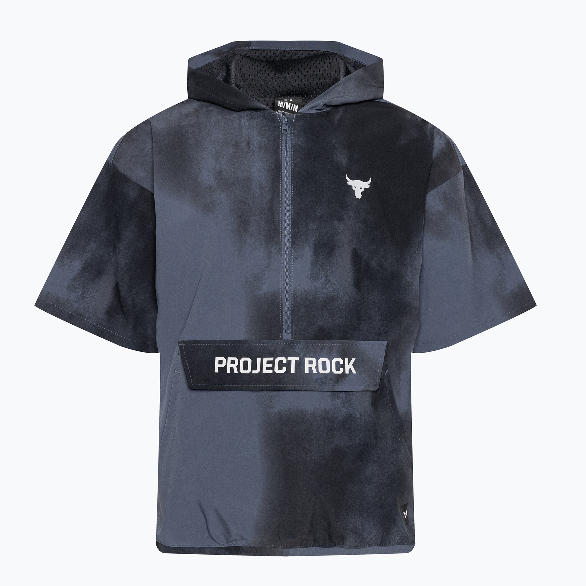 Pánska tréningová bunda Under Armour Project Rock Warm Up downpour gray/mod gray (Project Rock Warm Up Hooded 1383291)