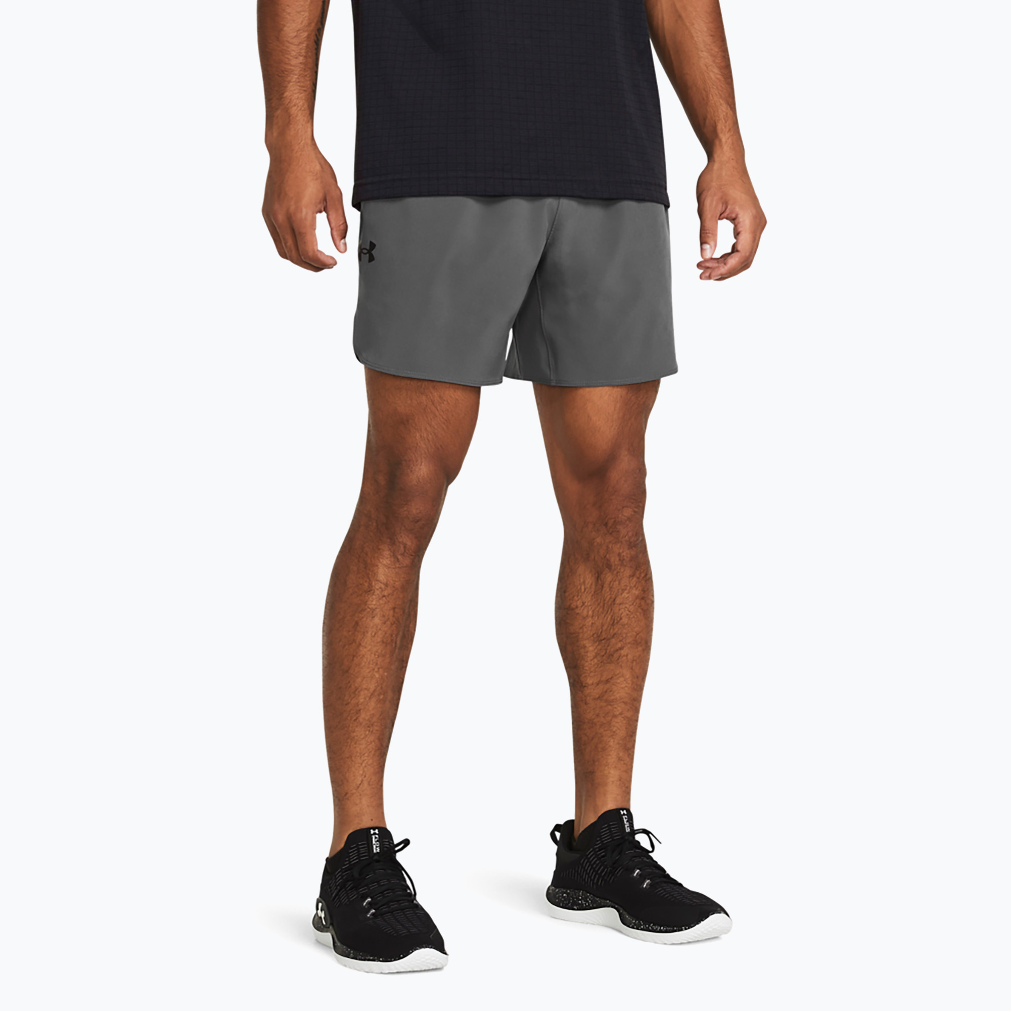 Pánske šortky Under Armour Vanish Elite castlerock/black (Vanish Elite 1376782-025)