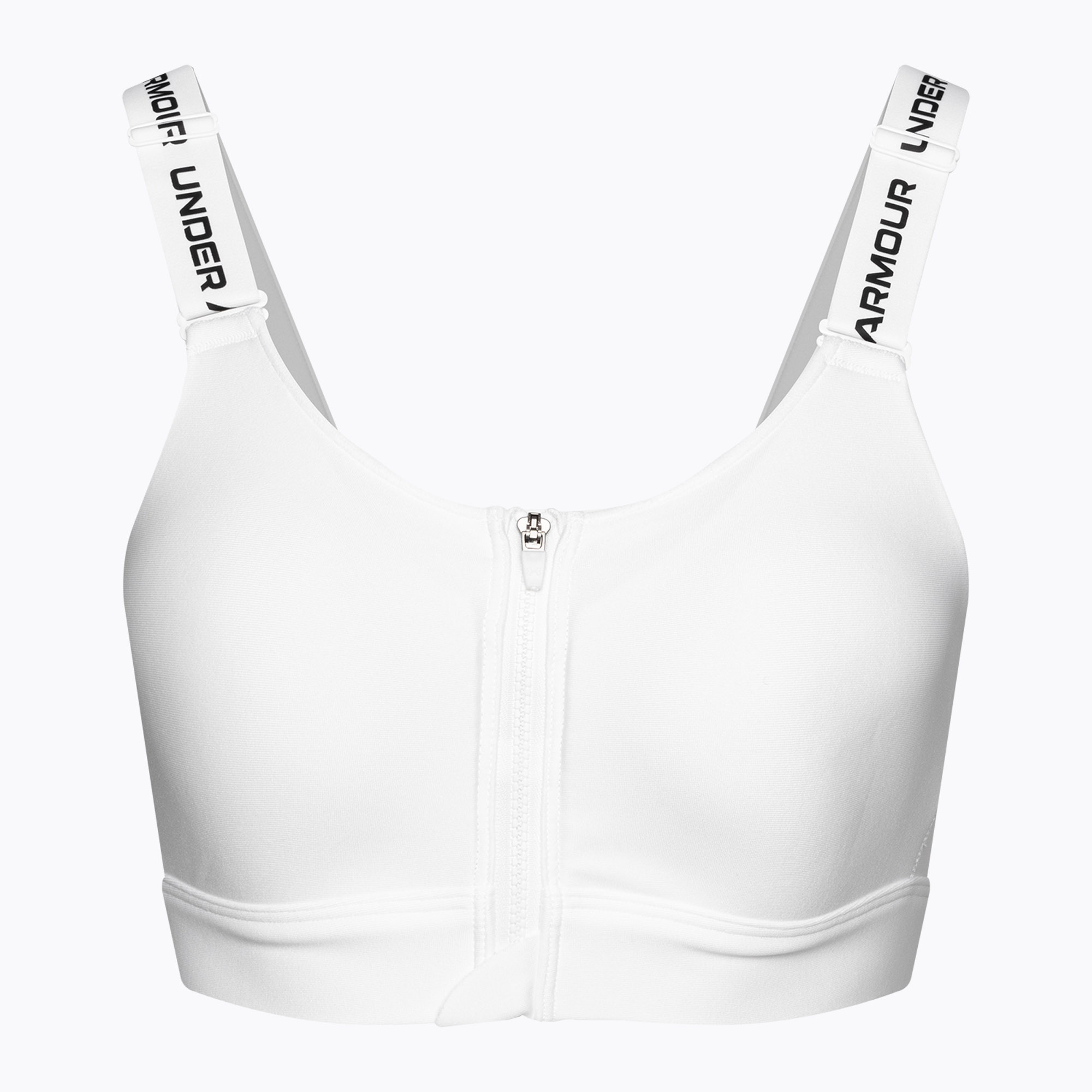 Podprsenka Under Armour Infinity High Zip 2.0 biela/čierna fitness (Infinity High Zip 2.0 1384118-100)