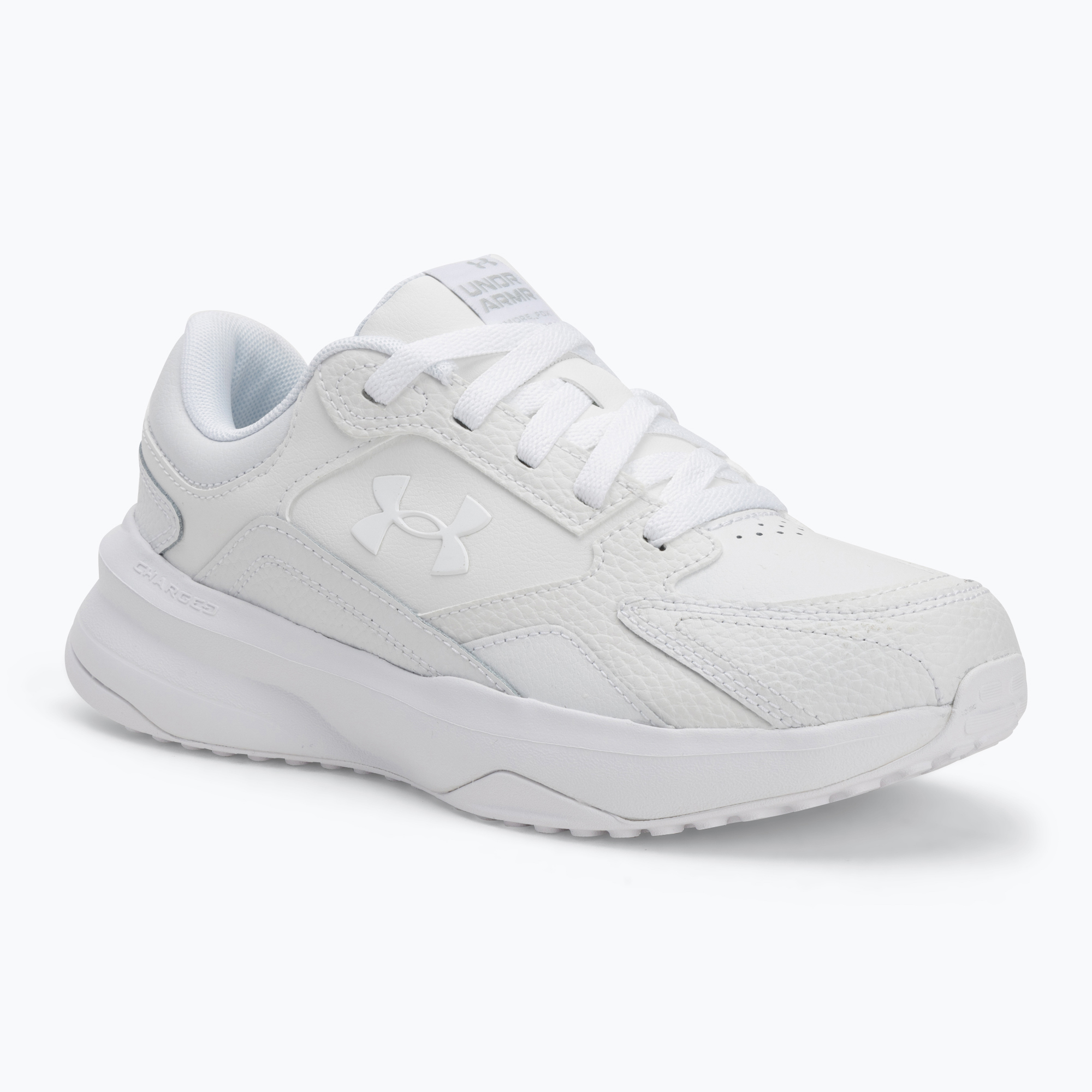 Dámske športové topánky Under Armour Edge Leather white/white/white (Edge Leather 3028569-100)