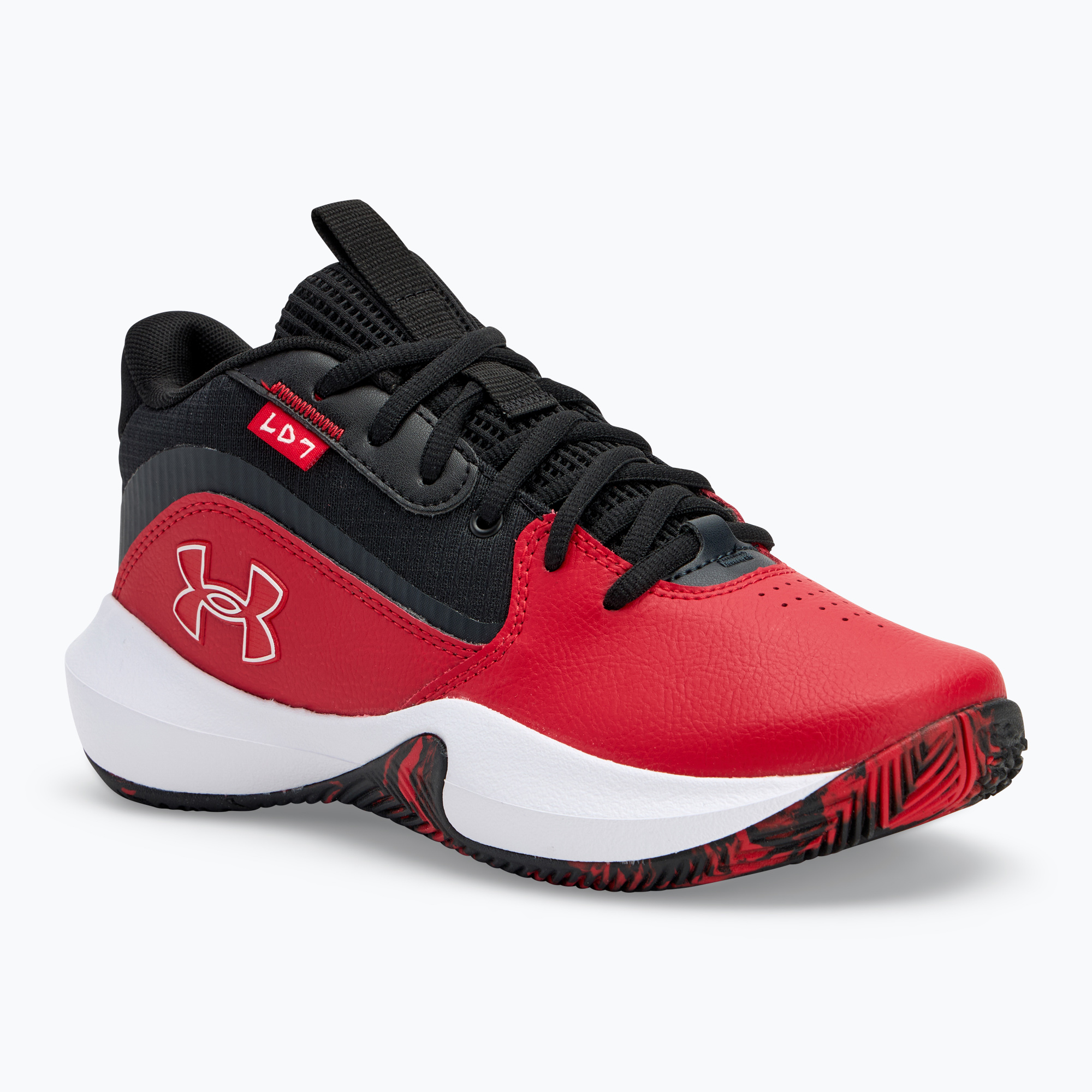 Detská basketbalová obuv Under Armour GS Lockdown 7 red/black/white (GS Lockdown 7 3028513-600)