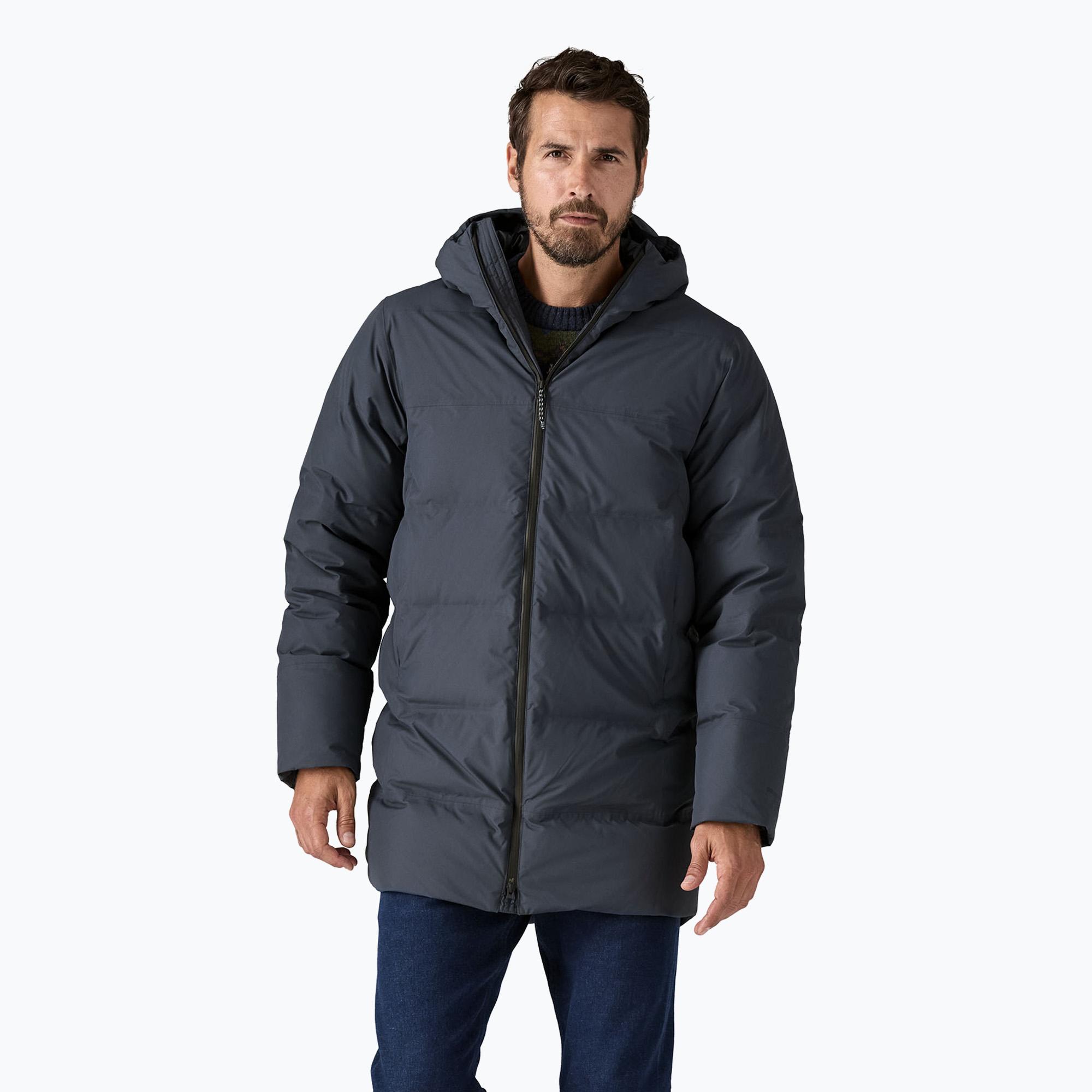 Pánský péřový kabát Patagonia Jackson Glacier Parka smolder blue (Jackson Glacier Parka 27911)