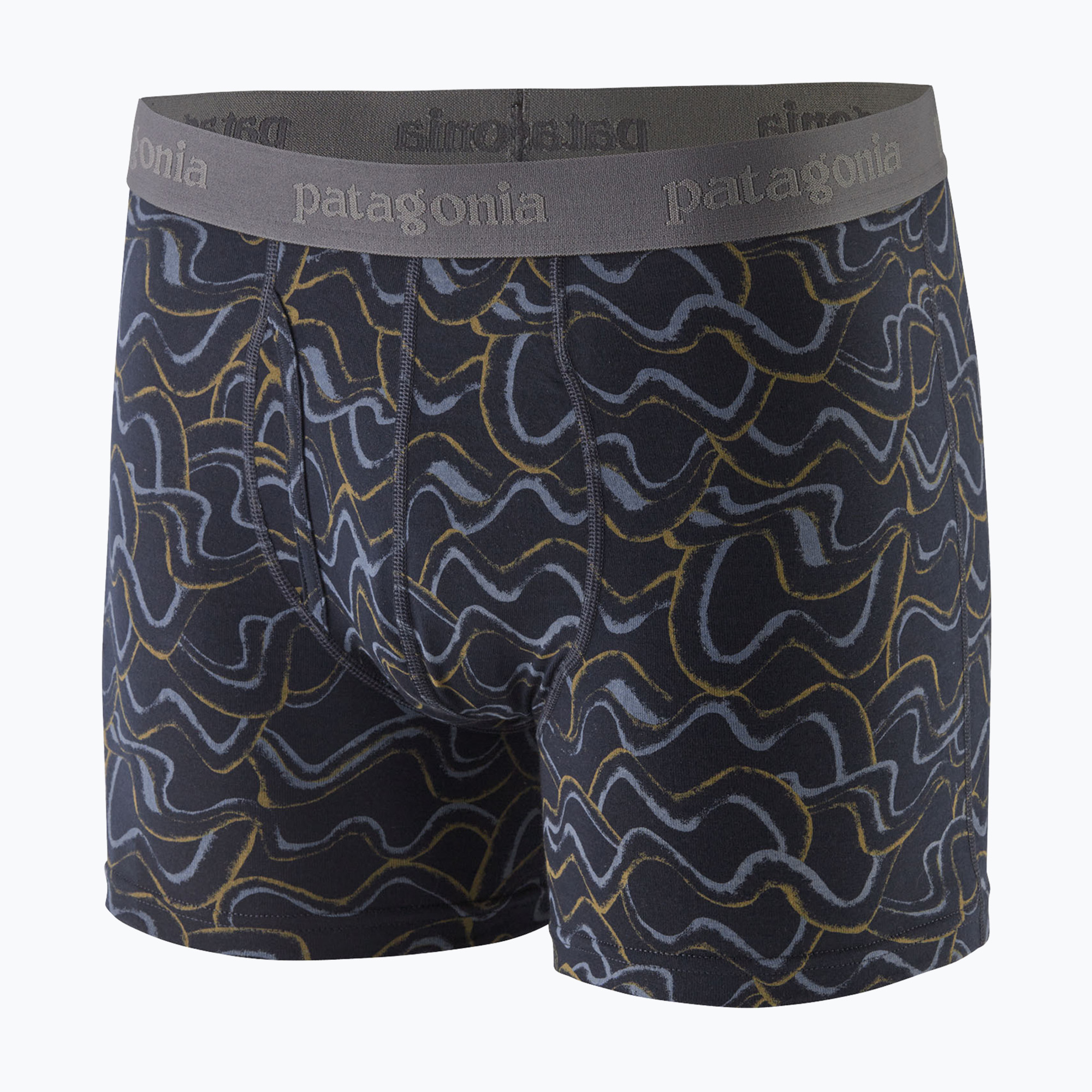 Patagonia pánske boxerky Essential 3" small currents/pitch blue (Essential Boxer Briefs 3" 32555)