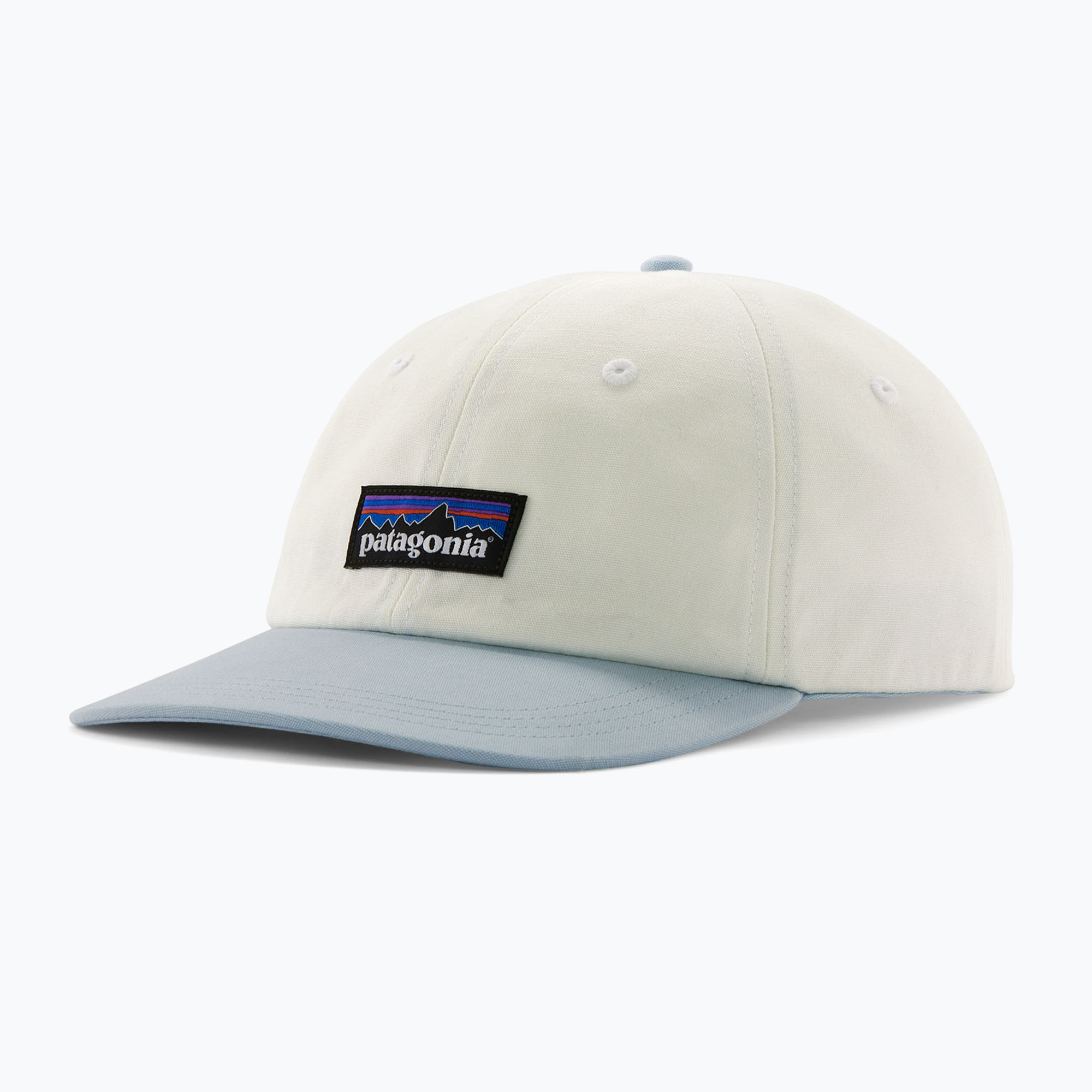Šiltovka Patagonia P-6 Logo Trucker birch white w/fleck blue