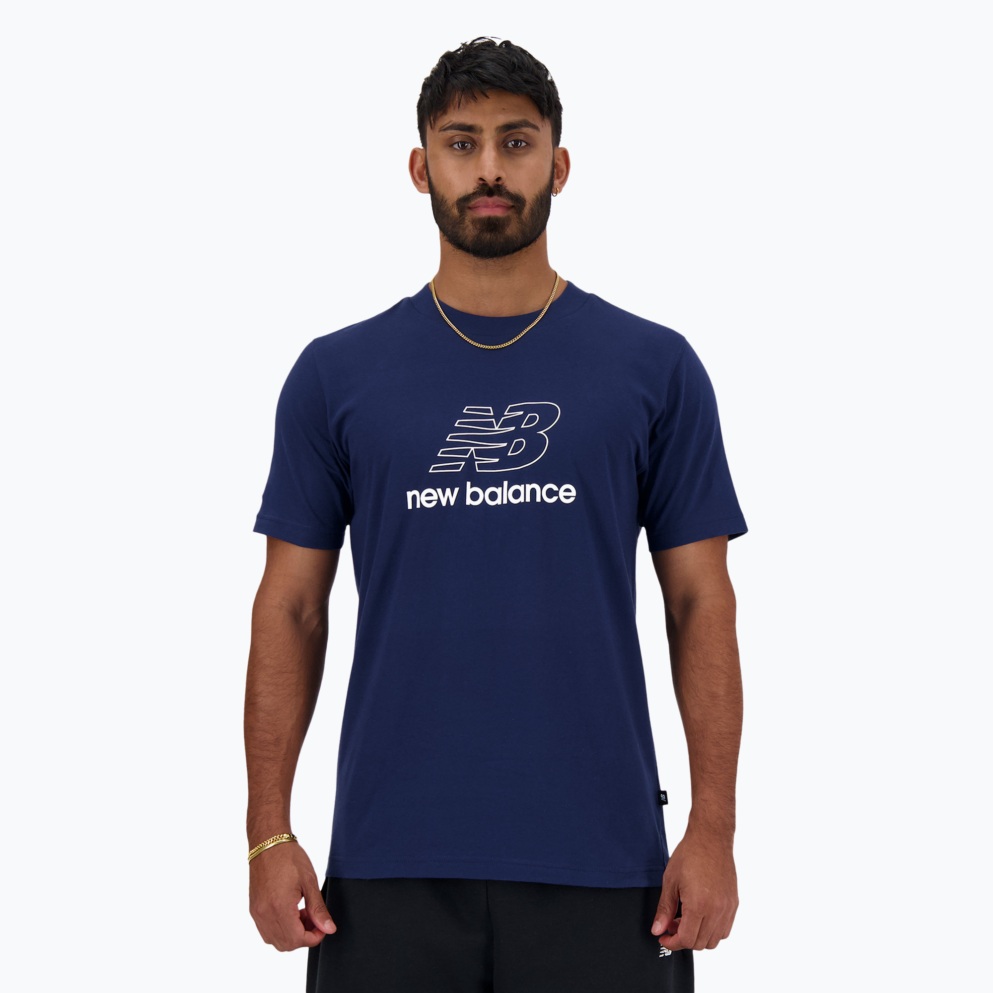 Pánske tričko New Balance Graphic V Flying nb navy (Graphic V Flying MT41906NNY)