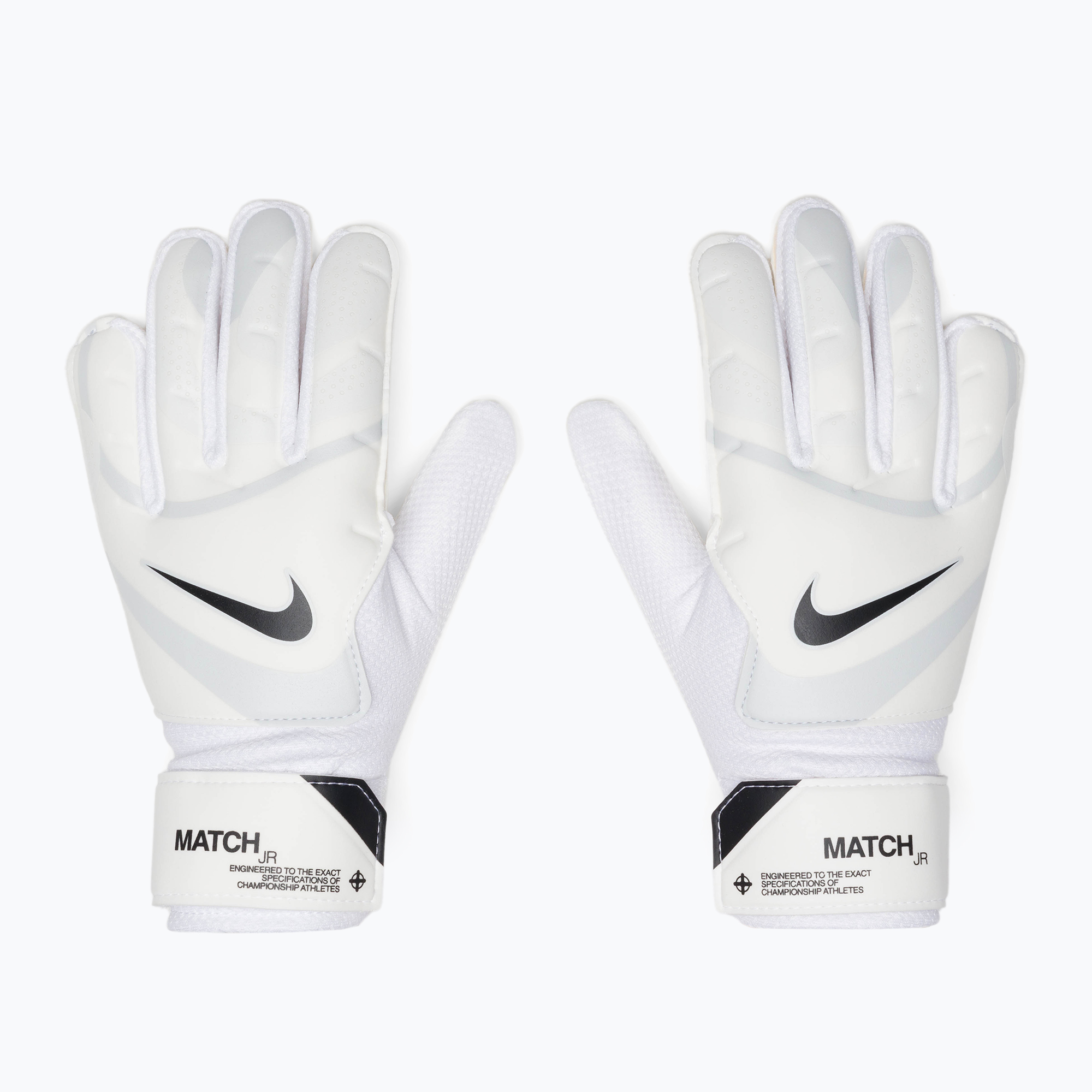 Detské brankárske rukavice Nike Match biela/čistá platina/čierna