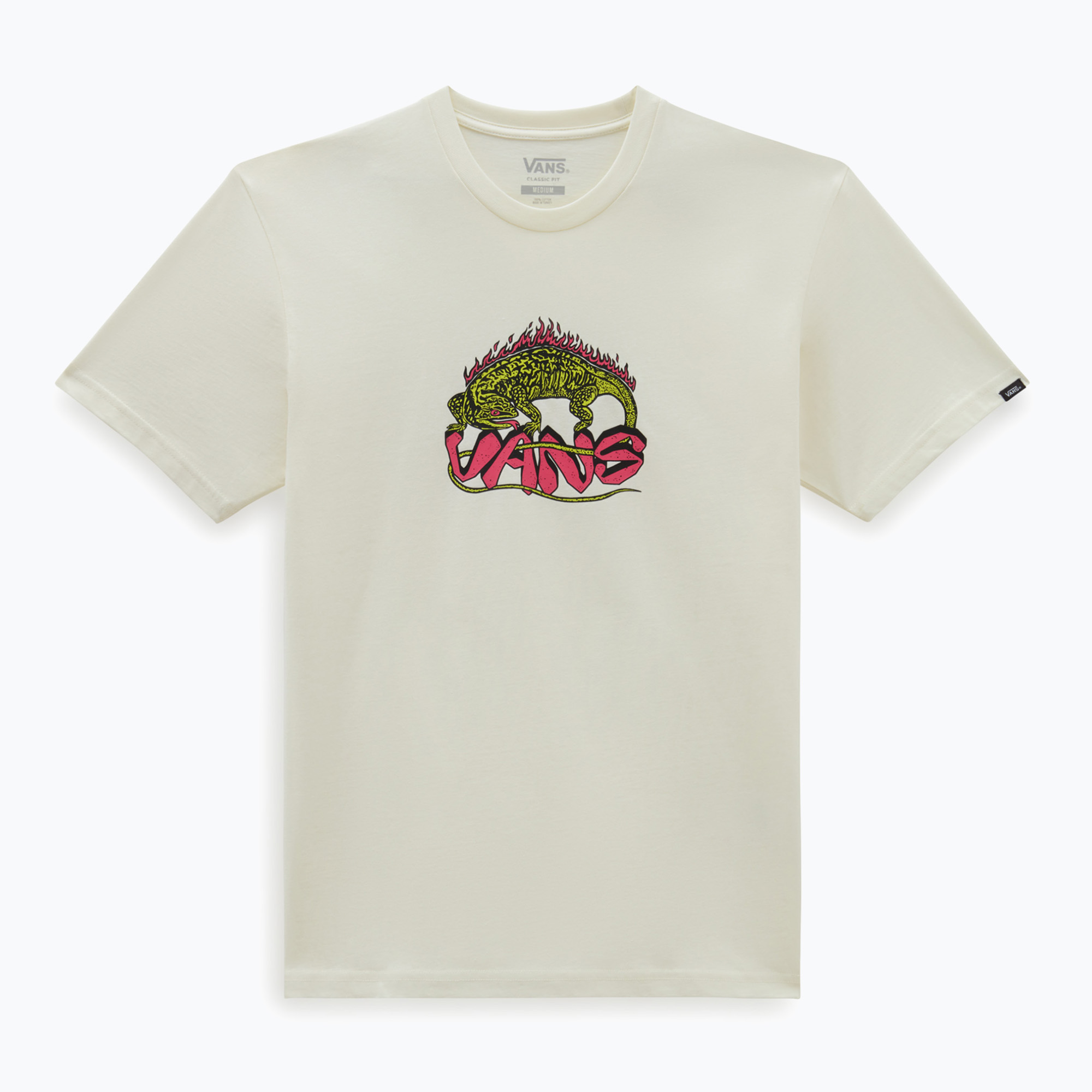 Pánske tričko Vans Fiery Friend Ss marshmallow (Fiery Friend Ss Tee VN000G65FS81)