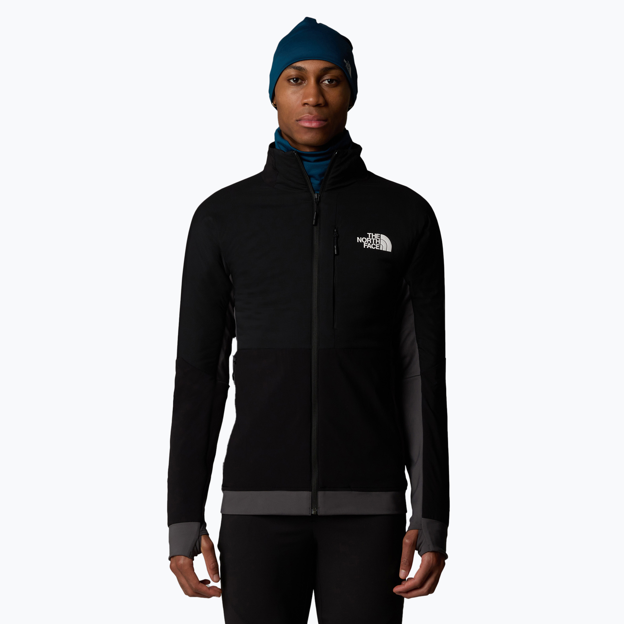 Pánska hybridná bunda The North Face Binntal Hybrid Ventrix black/black/ant (Binntal Hybrid Ventrix NF0A87H27IZ1004)