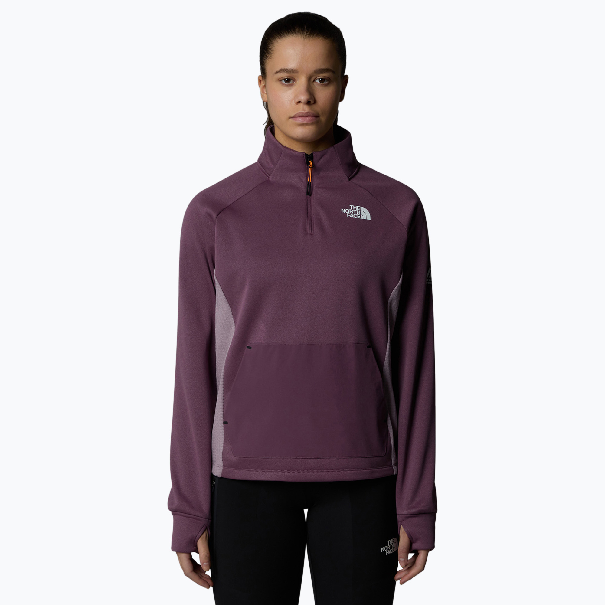 Dámska mikina The North Face Mountain Athletics Fleece 1/4 Zip midnight mauve/ purple chalk (Mountain Athletics Fleece 1/4 Zip NF0A893V6WO1002)