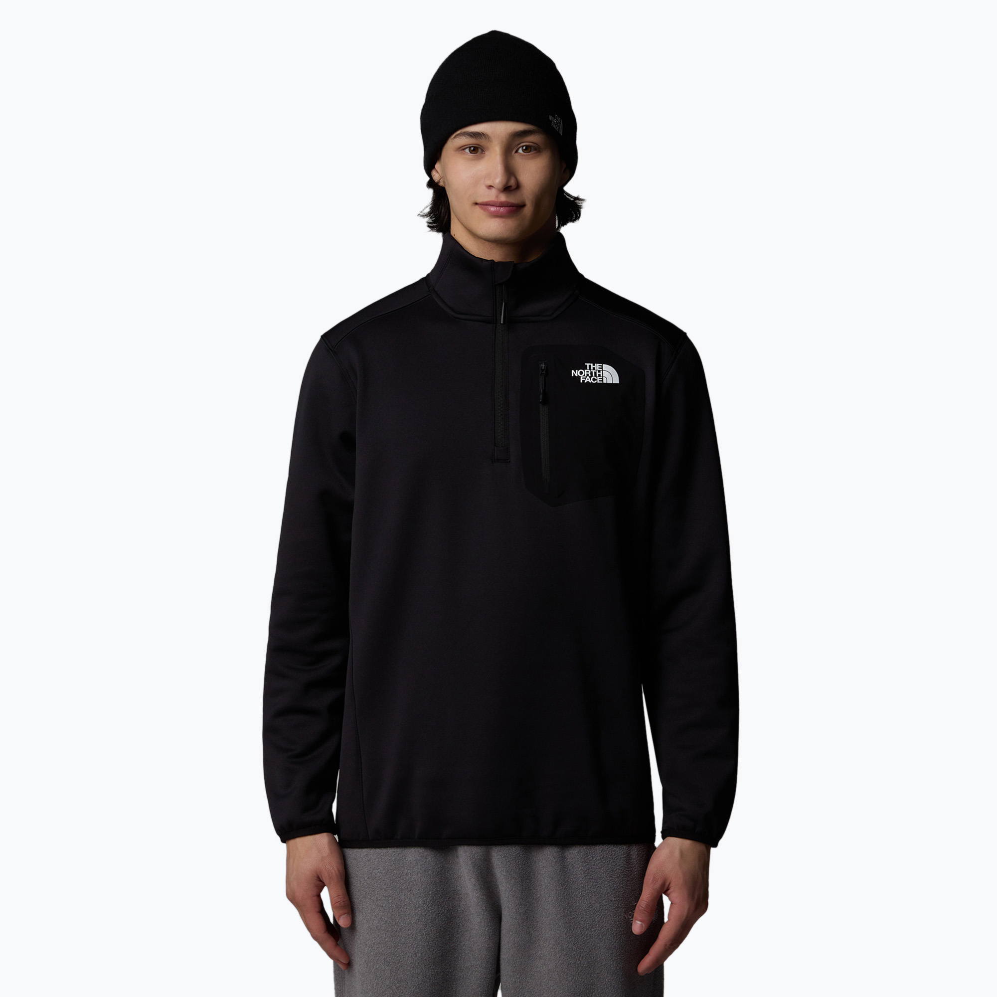 Pánska mikina The North Face Crest 1/4 Zip black (Crest 1/4 Zip NF0A897DJK31005)