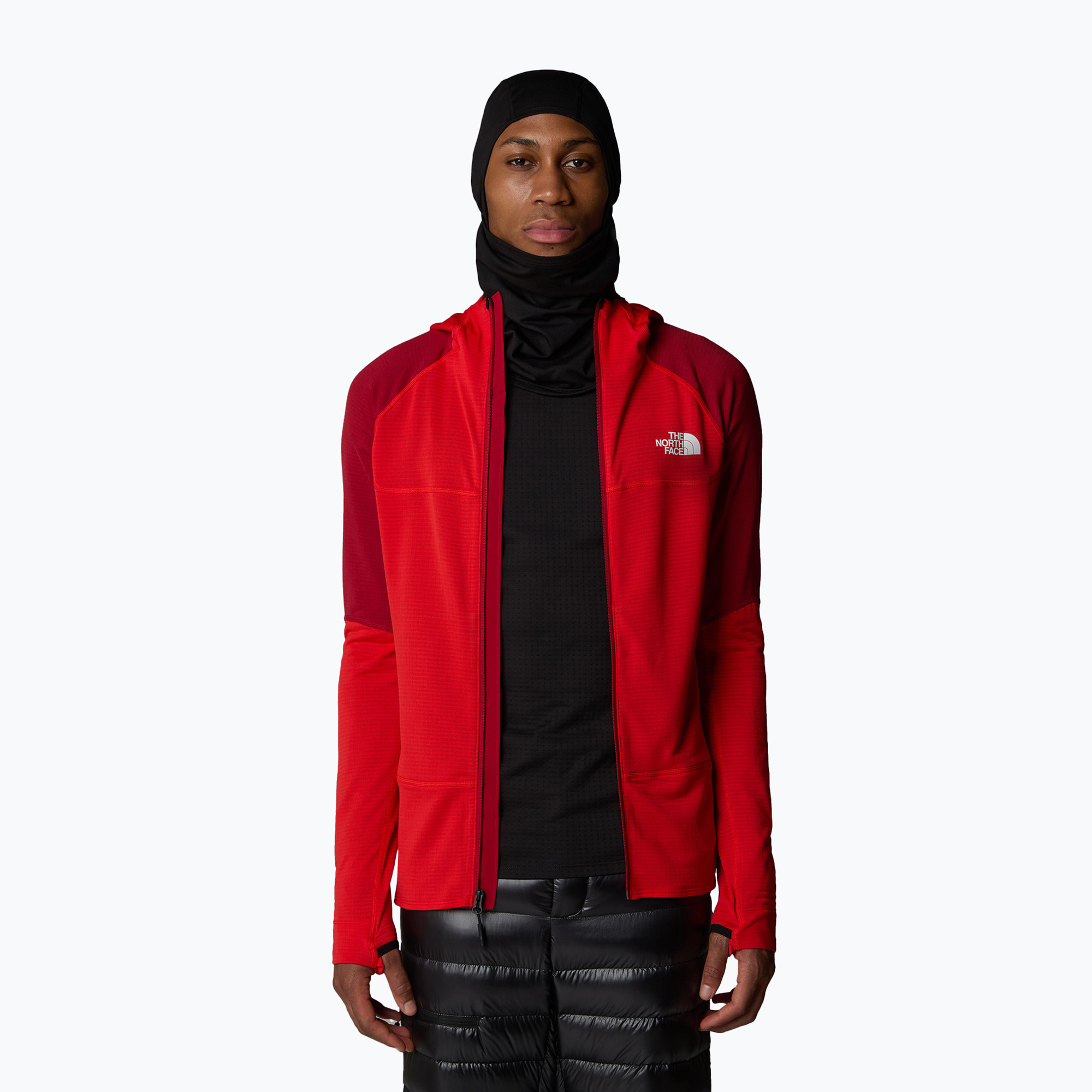 Pánska mikina The North Face Bolt Polartec Hoodie high risk red/garnet red (Bolt Polartec Hoodie NF0A825E7IR)