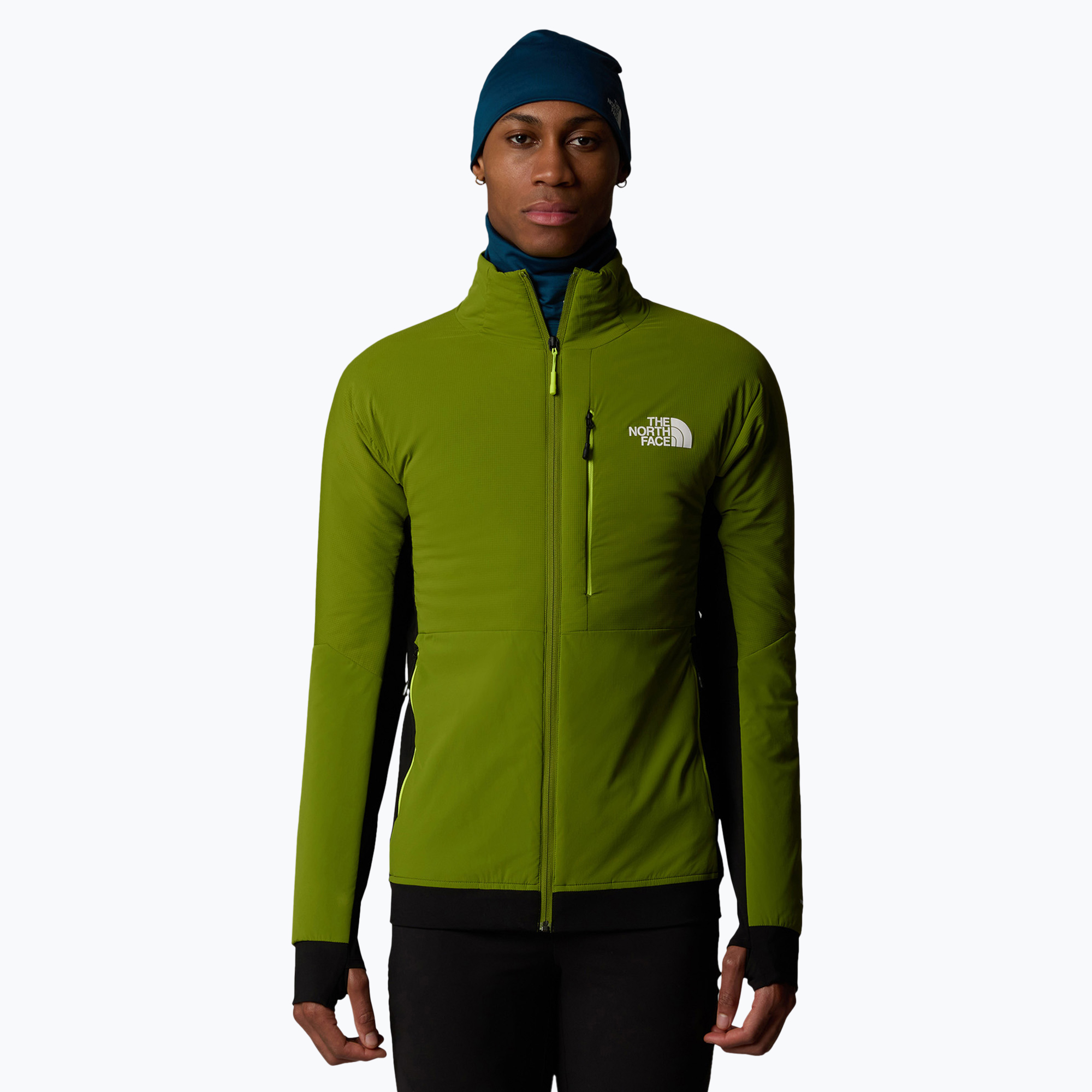 Pánska hybridná bunda The North Face Binntal Hybrid Ventrix oak green/black (Binntal Hybrid Ventrix NF0A87H27IQ1004)