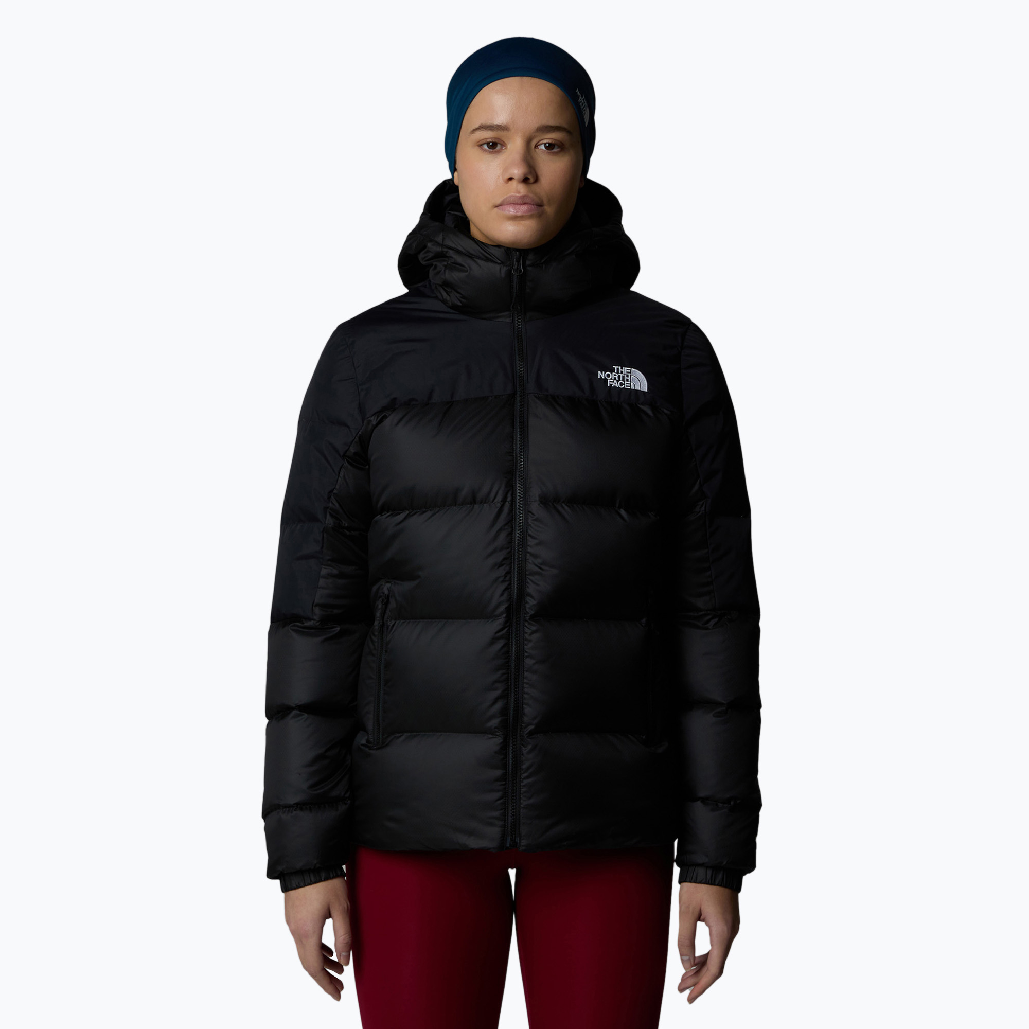 Dámska páperová bunda The North Face Diablo Down 2.0 Hoodie black heather/blk (Diablo Down 2.0 Hoodie NF0A898ZPH51)