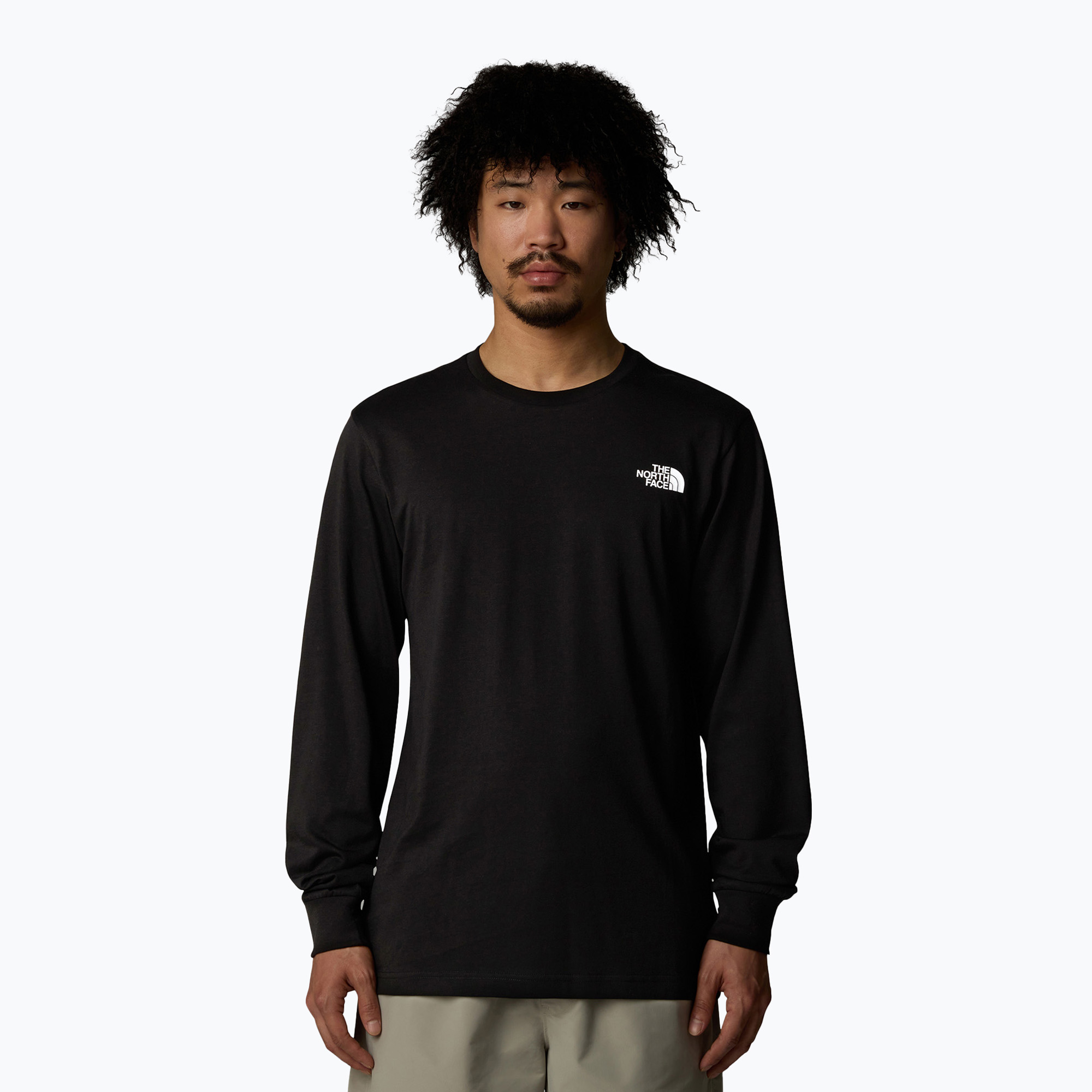 Pánske tričko Longsleeve The North Face Easy Tee tnf black (Easy Tee NF0A8A6FJK31)