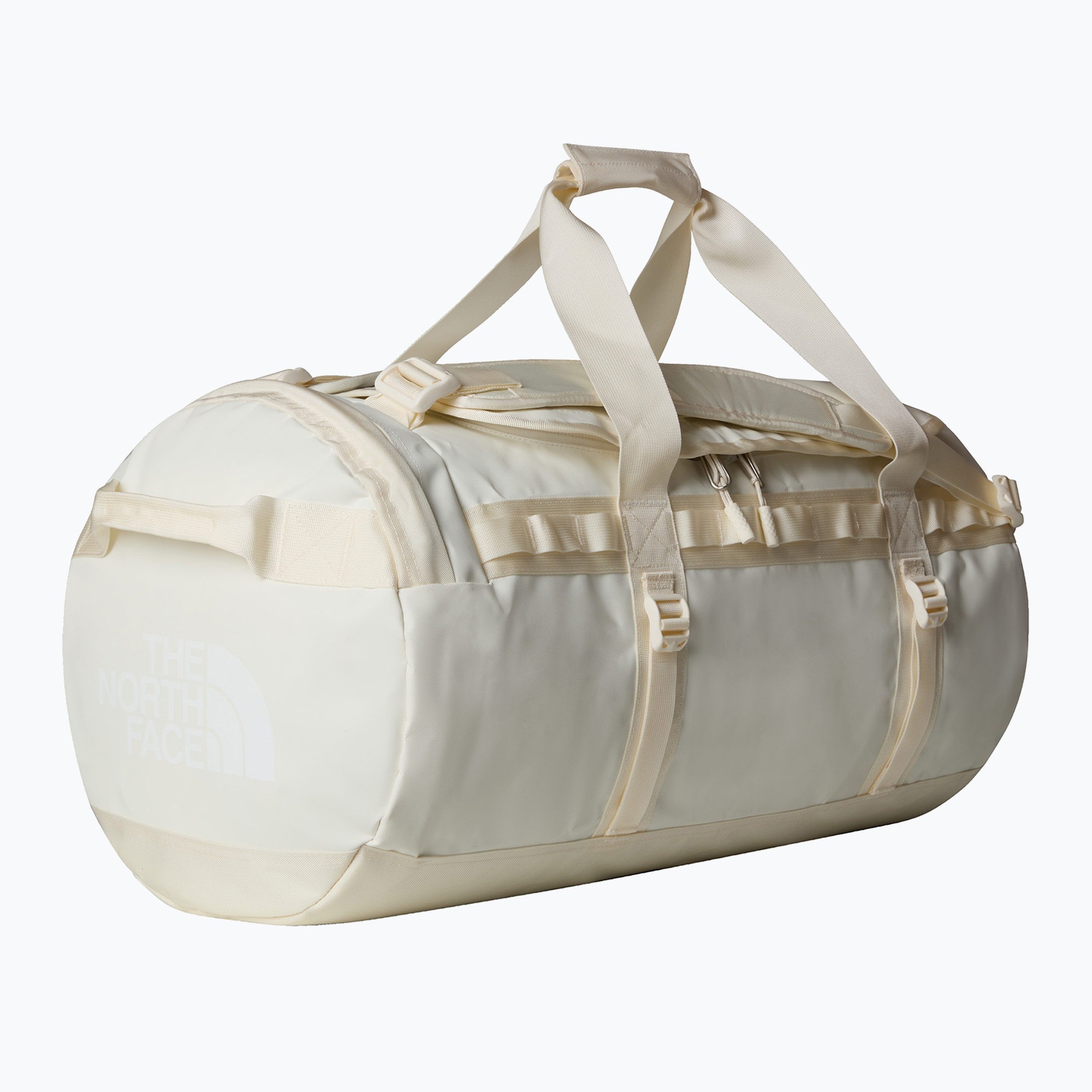 Cestovná taška The North Face Base Camp Duffel M 71 l white dune/white (Base Camp Duffel M NF0A52SAUBO1)