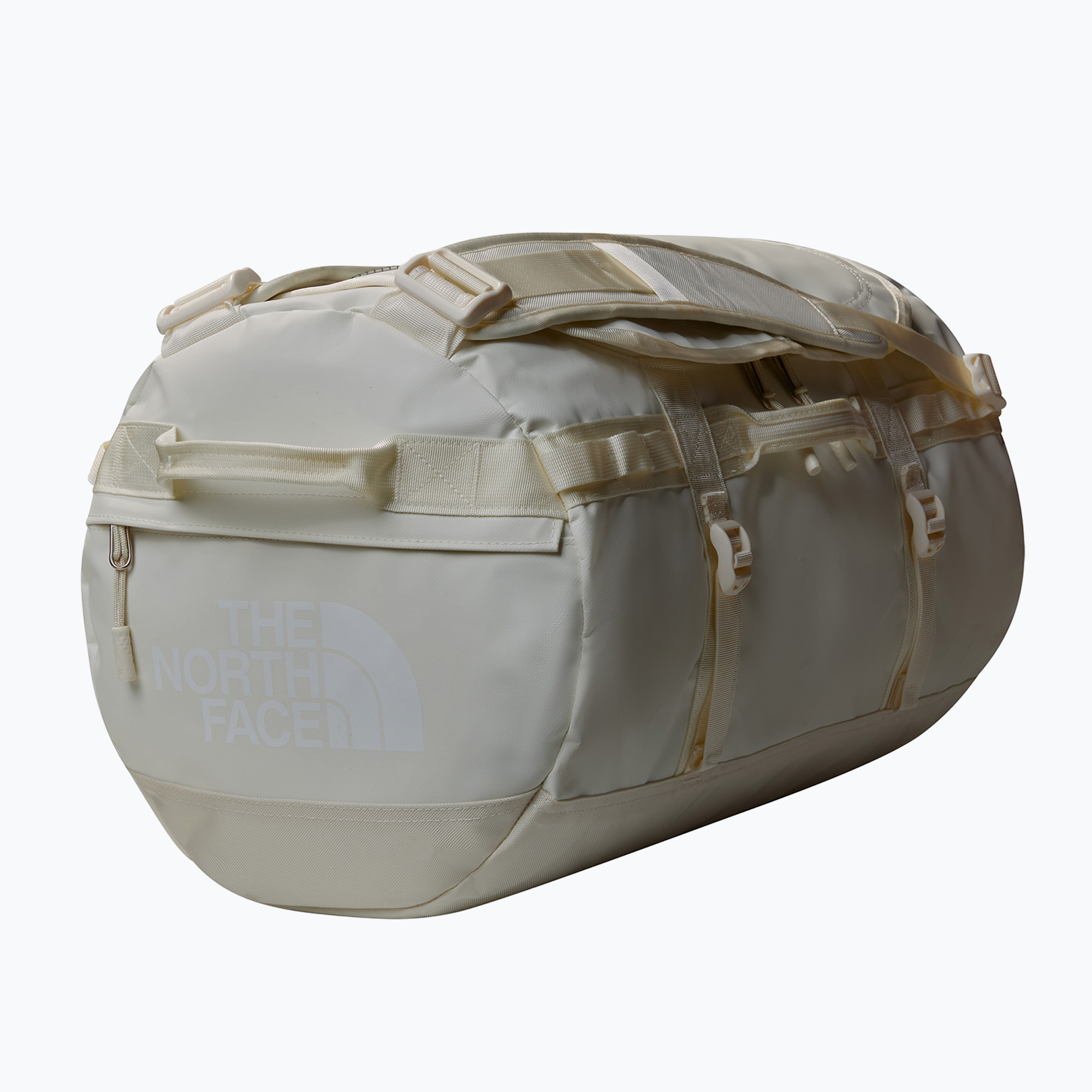 Cestovná taška The North Face Base Camp Duffel S 50 l white dune/white (Base Camp Duffel S NF0A52STUBO1)