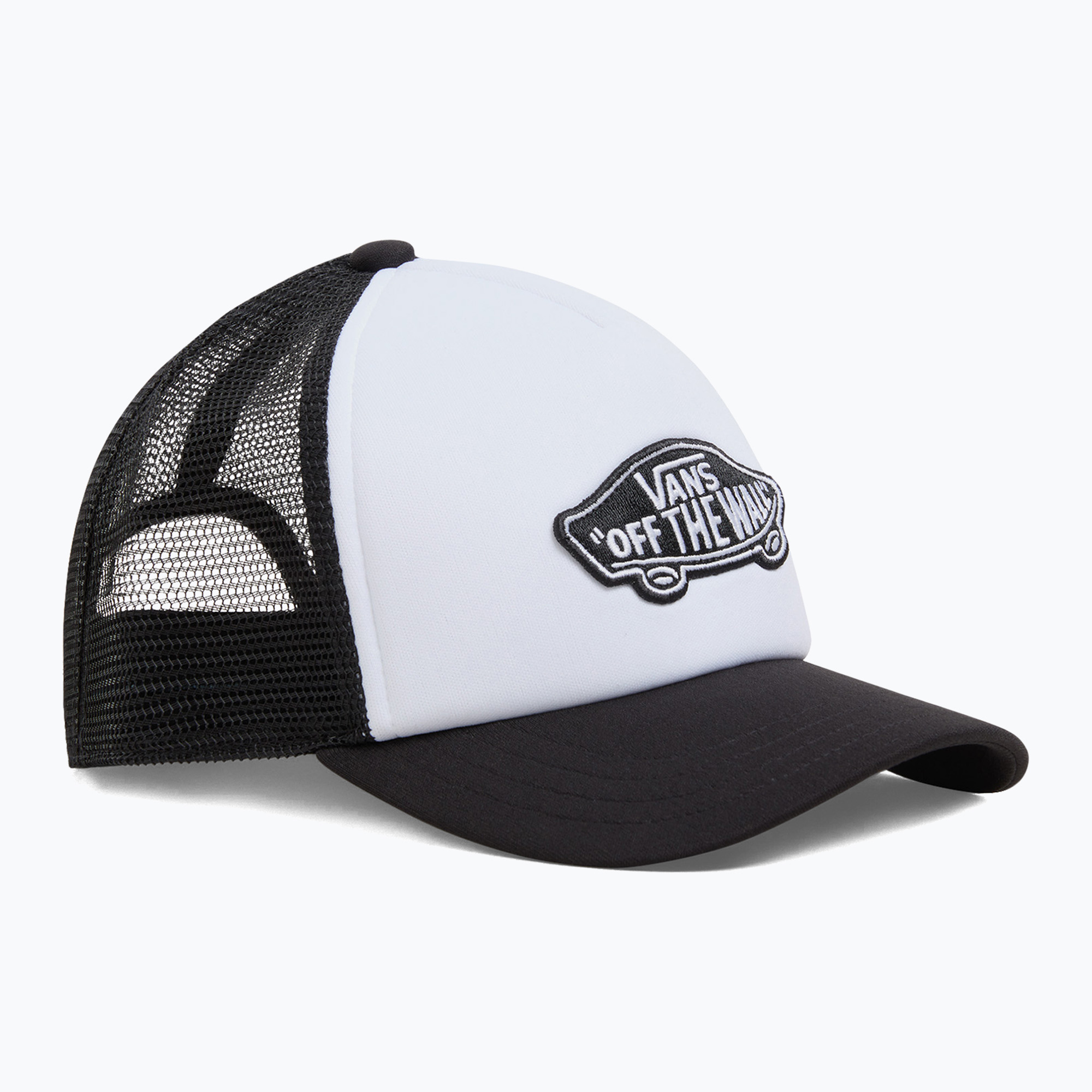 Detská šiltovka Vans Classic Patch Curved Bill Trucker black/white (Classic Patch Curved Bill Trucker VN000EY0Y281)
