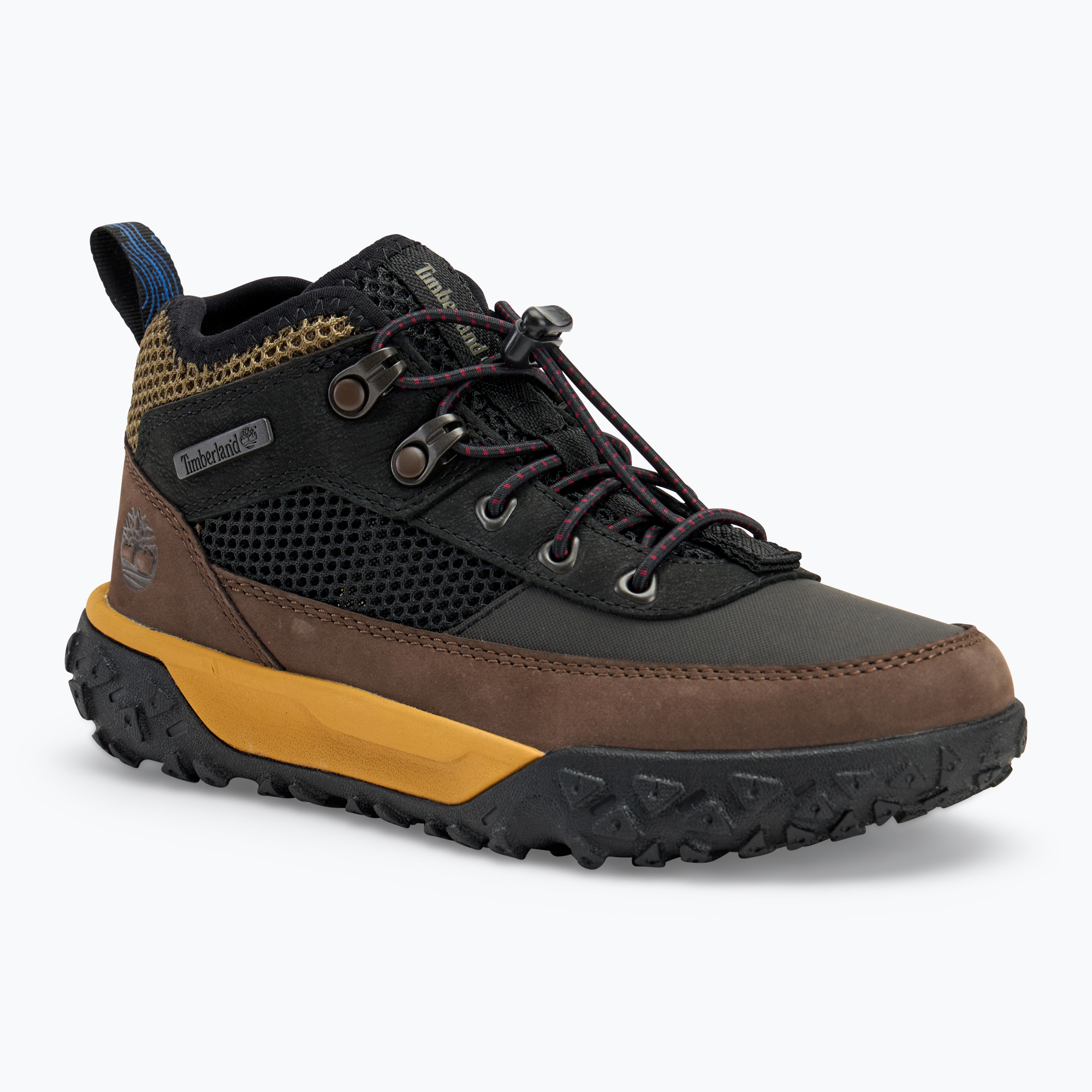 Detská obuv Timberland Greenstride Motion 6 Low Lace black nubuck/brown (Greenstride Motion 6 Low Lace TB0A6C41EJC1)