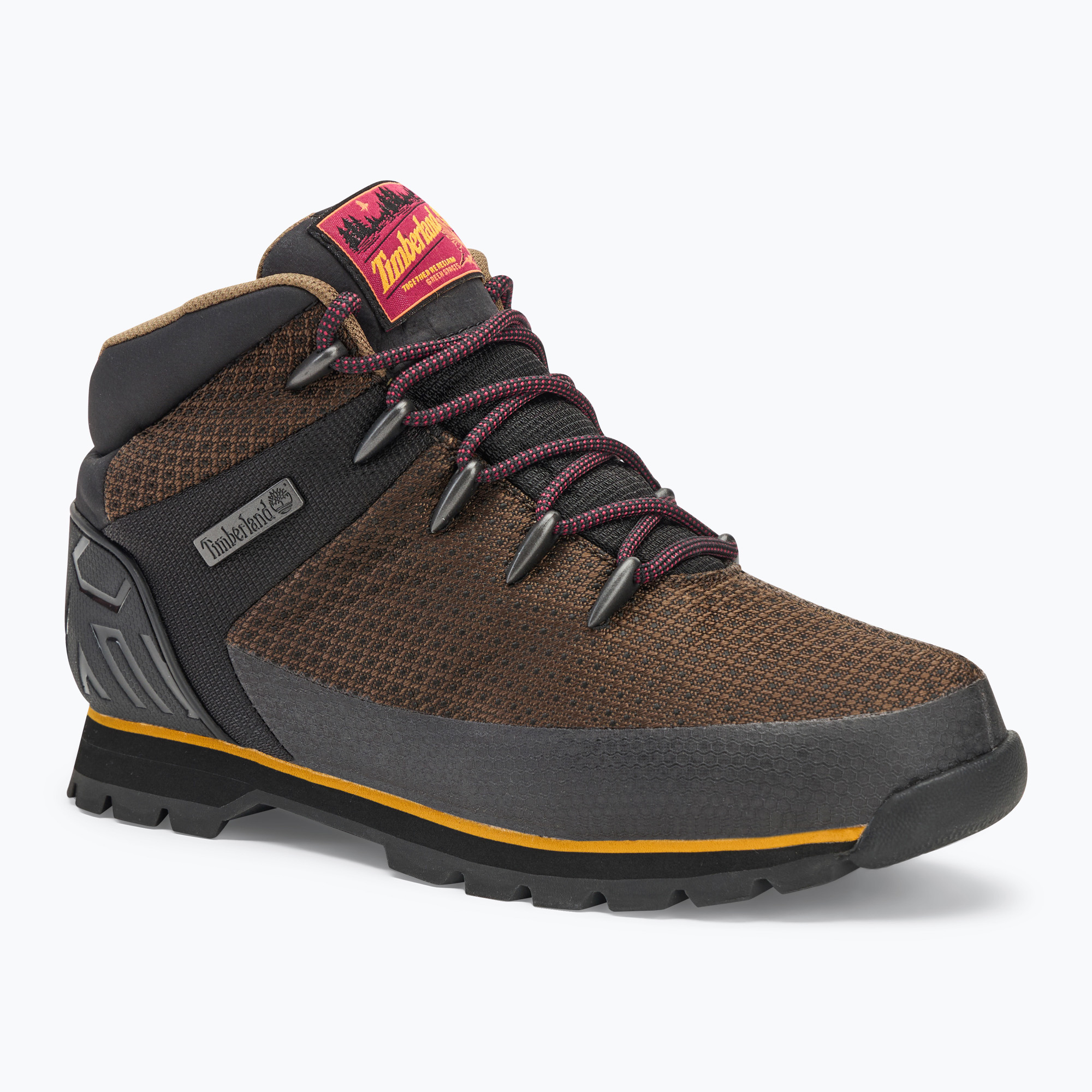 Pánske topánky Timberland Euro Sprint Mid medium brown mesh
