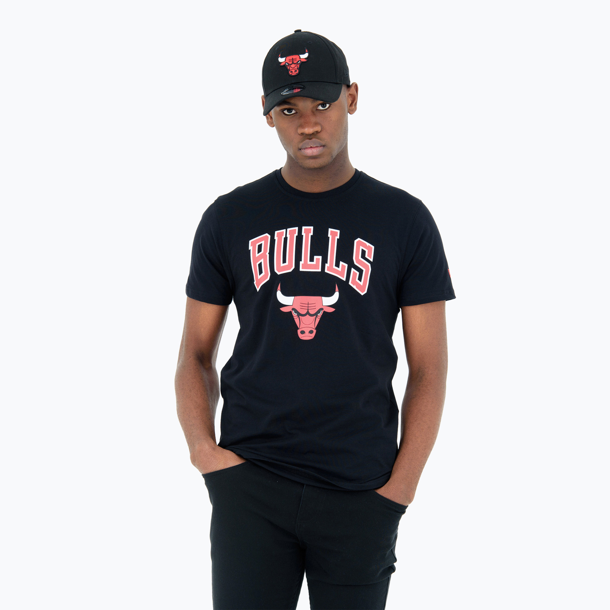 Pánske tričko New Era NOS NBA Regular Tee Chicago Bulls black (NOS NBA Regular Tee Chicago Bulls 60416749)
