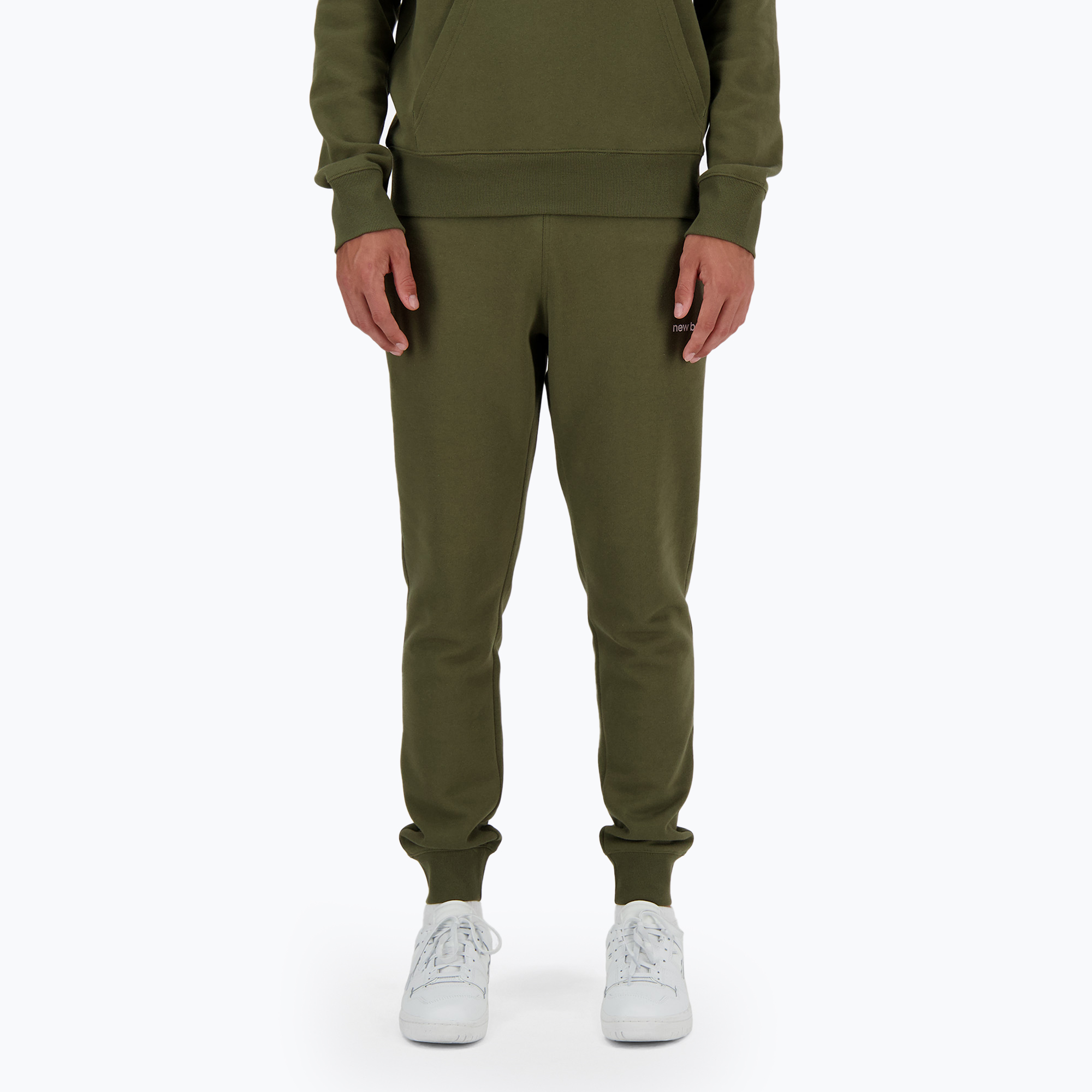 Pánske nohavice New Balance Classic Core Fleece dark moss (Classic Core Fleece MP03904DMO)