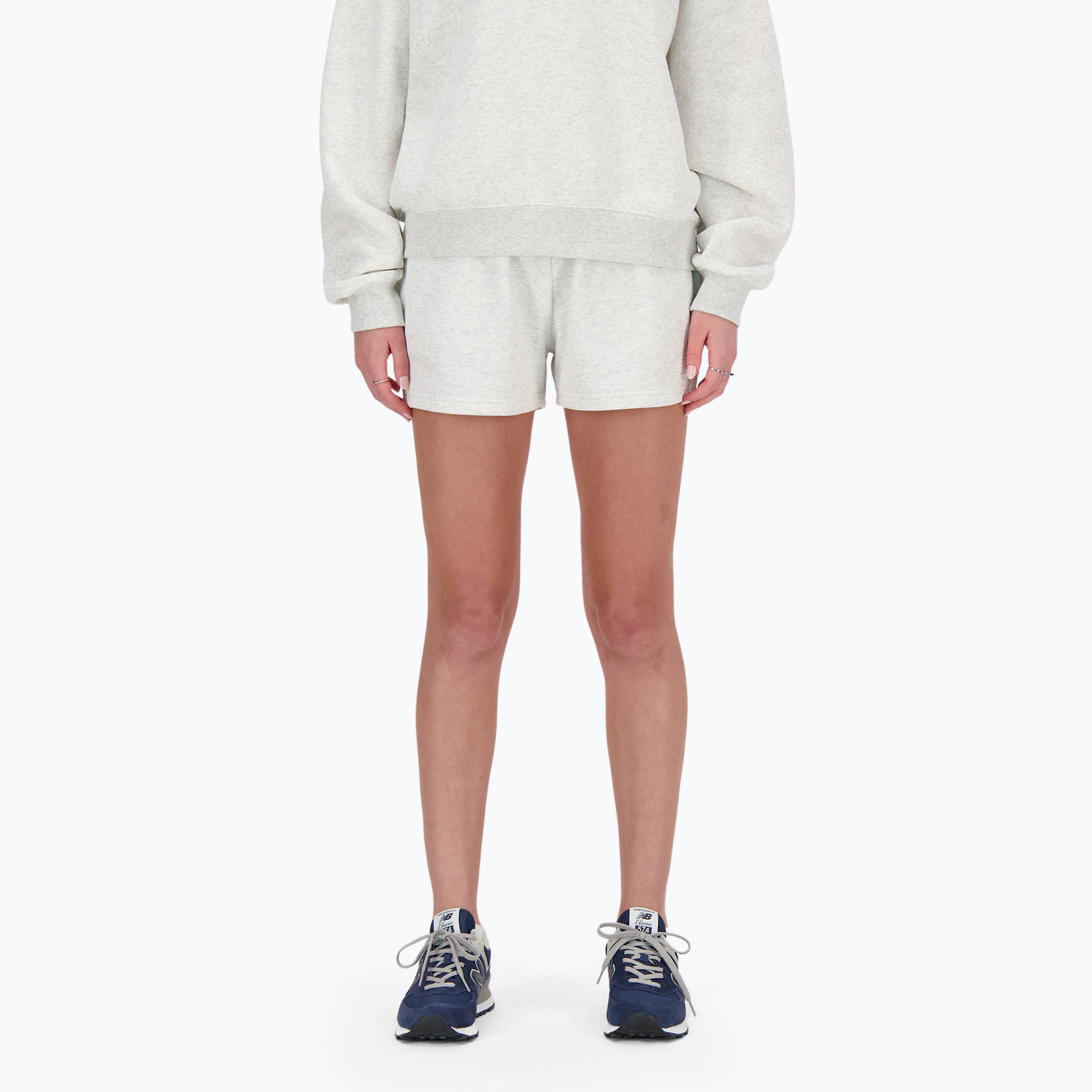 Dámske šortky New Balance French Terry ash heather (French Terry WS41500AHH)
