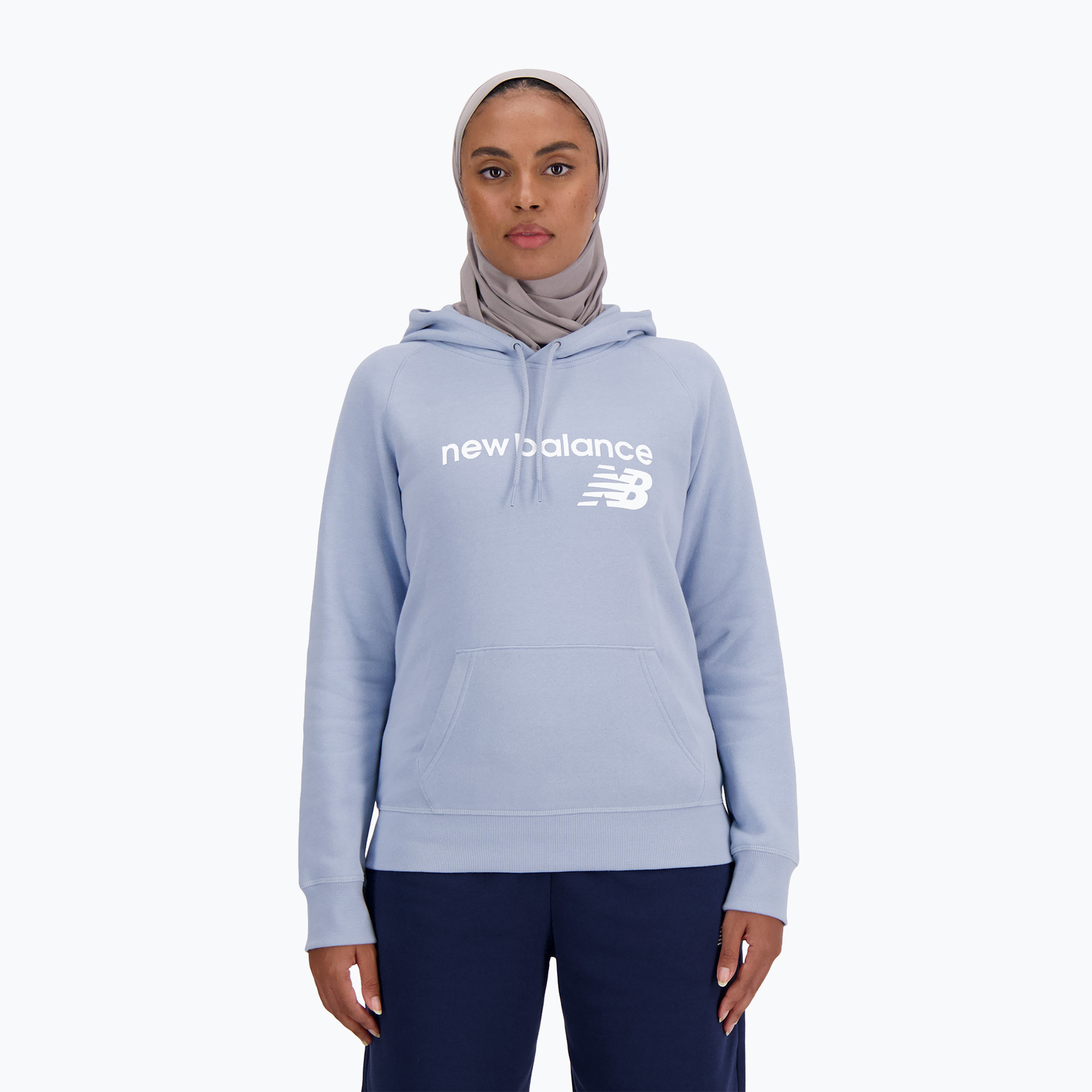 Dámska mikina New Balance Core Fleece Hoodie light purple (Core Fleece Hoodie WT03810.LAY)