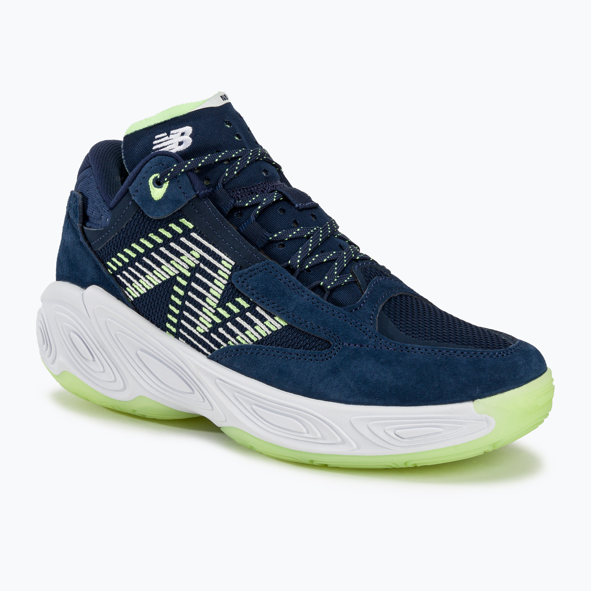New Balance Fresh Foam BB v2 navy/lime basketbalová obuv (Fresh Foam BB v2 BBFRSHC2)