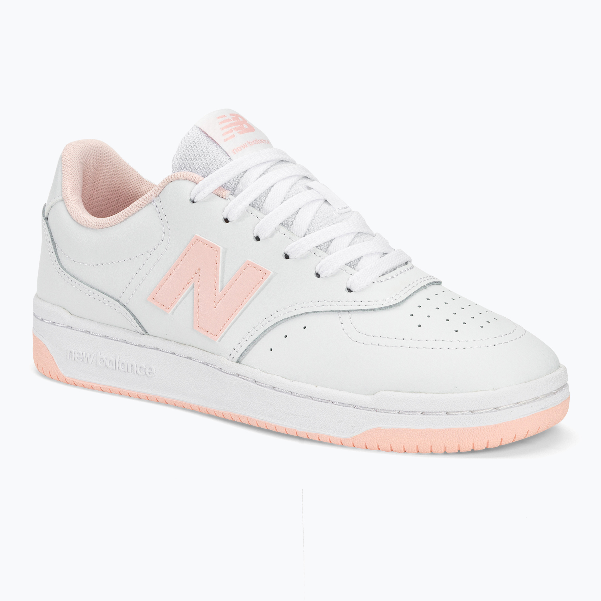 Dámska obuv New Balance BBW80 white/pink (BBW80 BBW80WPK)