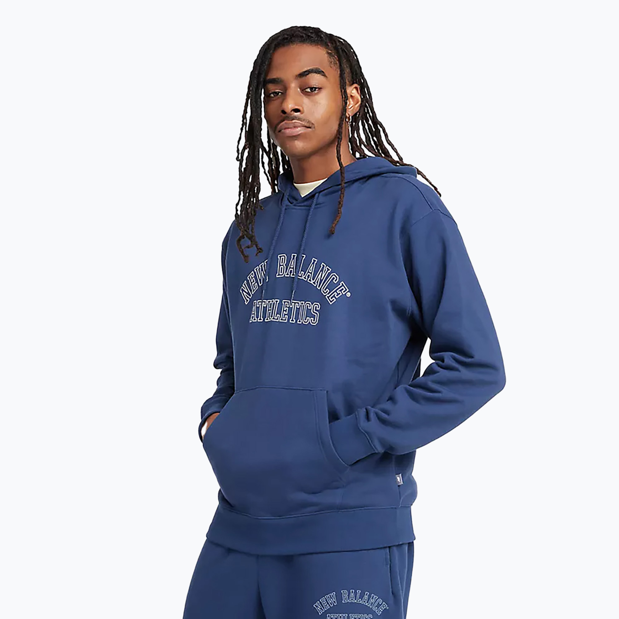 Pánska mikina New Balance Graphic Hoodie navy (Graphic Hoodie MT43509NNY)