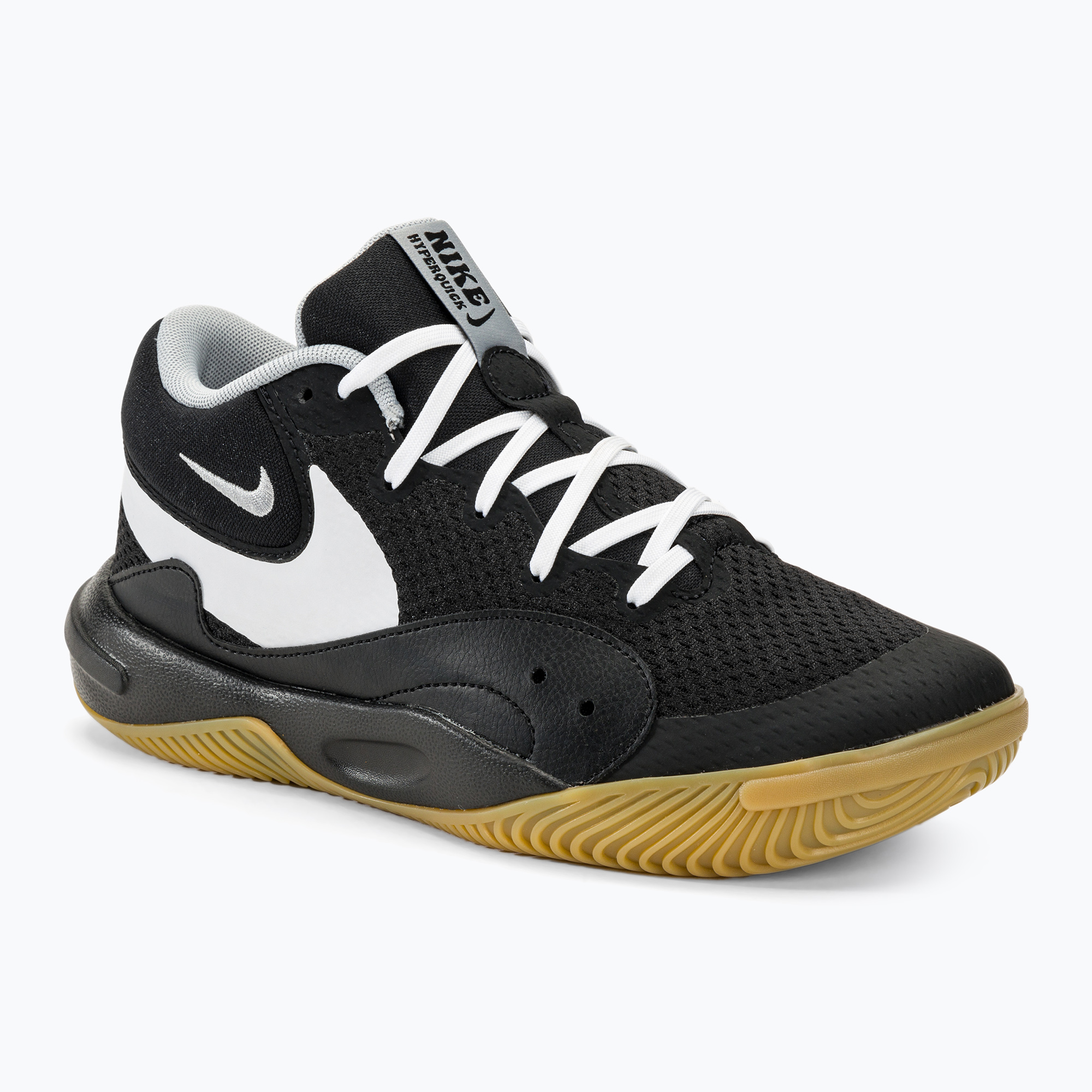 Volejbalová obuv Nike Hyperquick Court Flight black/white-flat silver (Hyperquick Court Flight FN4678)