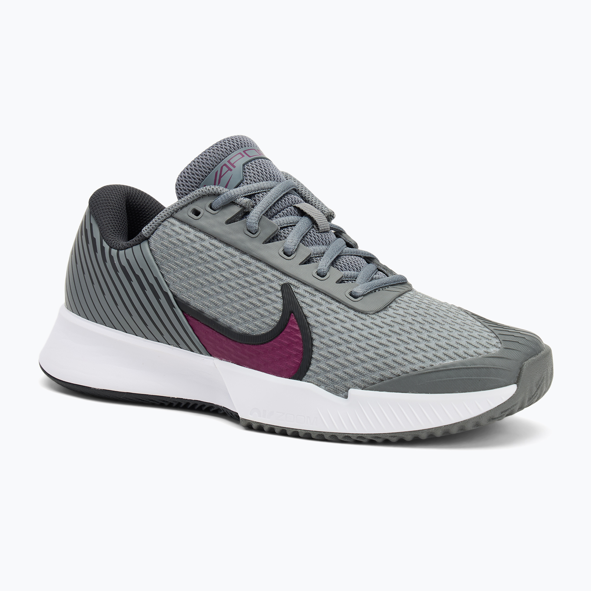 Pánska tenisová obuv Nike Air Zoom Vapor Pro 2 smoke grey/ dark smoke grey/ black/ sangria (Air Zoom Vapor Pro 2 DV2020-006)
