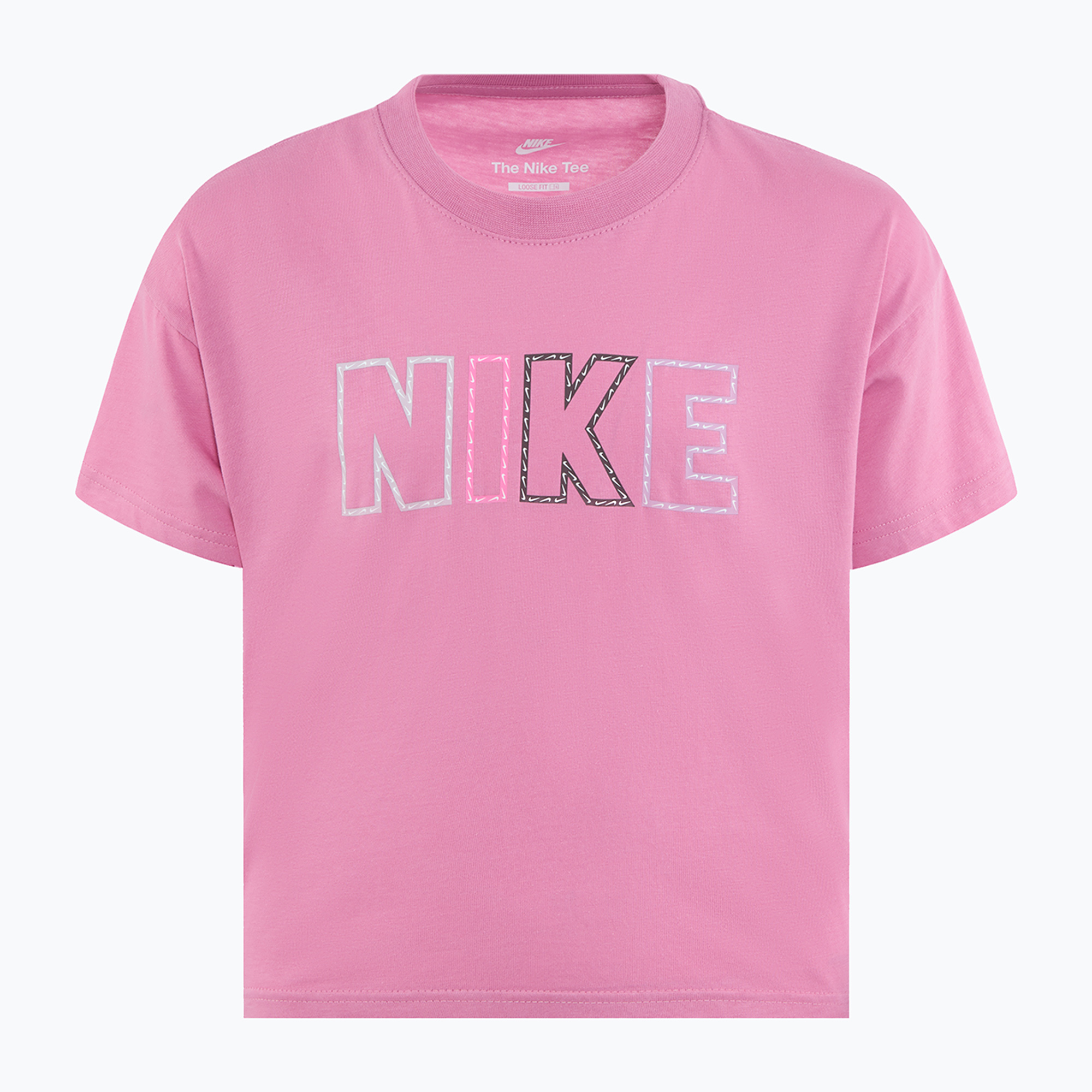Detské tričko Nike Sportswear Essential magic flamingo (Sportswear Essential FZ5561-646)