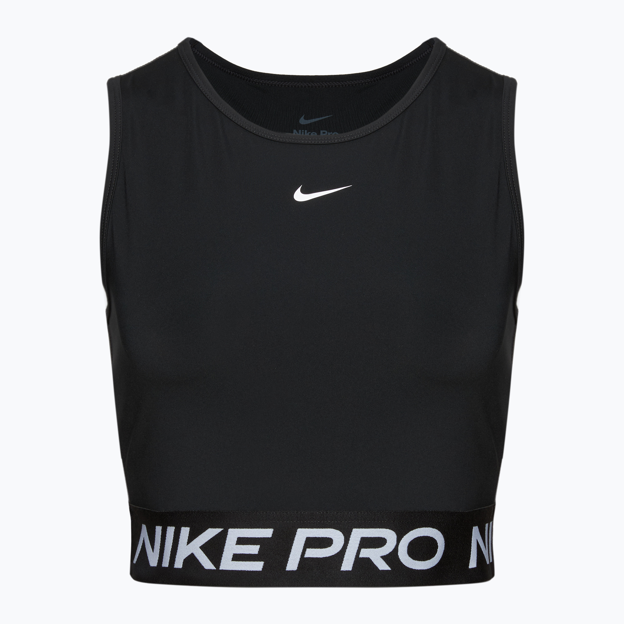 Dámske fitness tielko tank top Nike Pro Dri-Fit black/white (Pro Dri-Fit FZ3615-010)