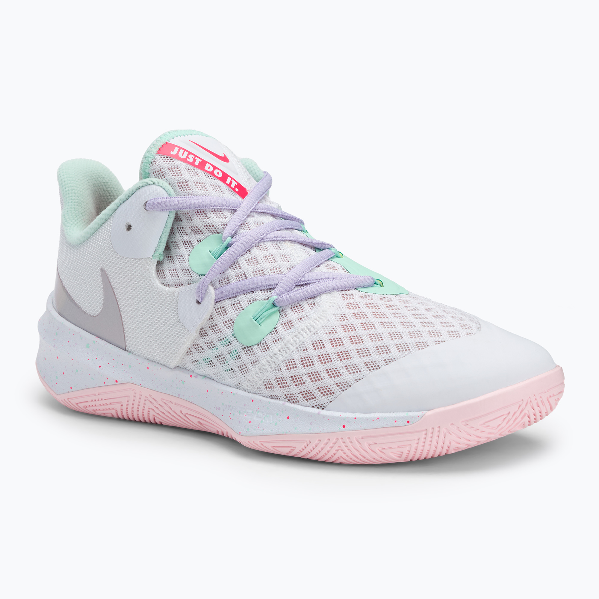 Volejbalová obuv Nike Zoom Hyperspeed Court SE white/mint foam/grey/violet mist/pink (Zoom Hyperspeed Court SE DJ4476-101)