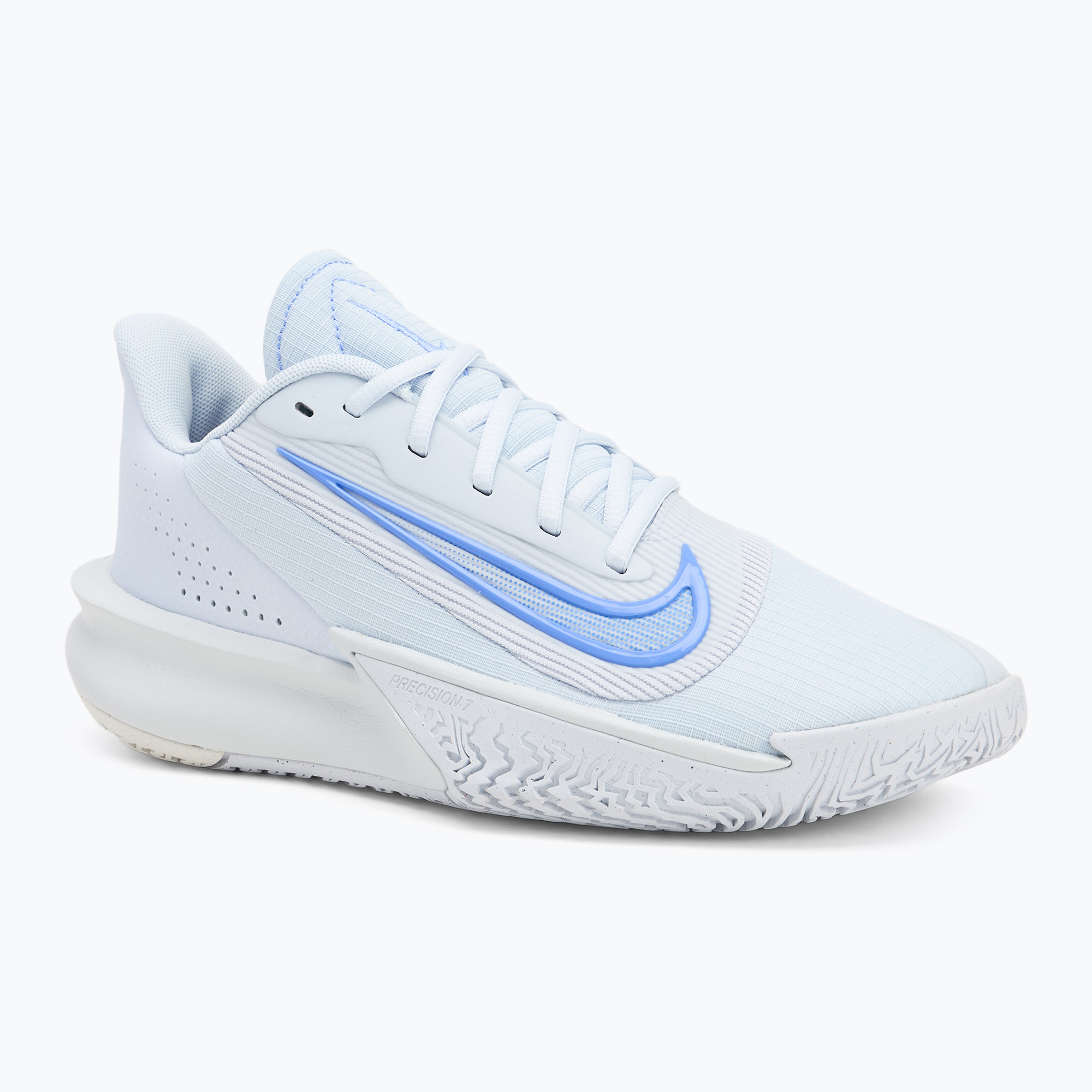 Pánske basketbalové topánky Nike Precision 7 futbal grey/pure platinum/plum dust/royal pulse (Precision 7 FN4322-004)