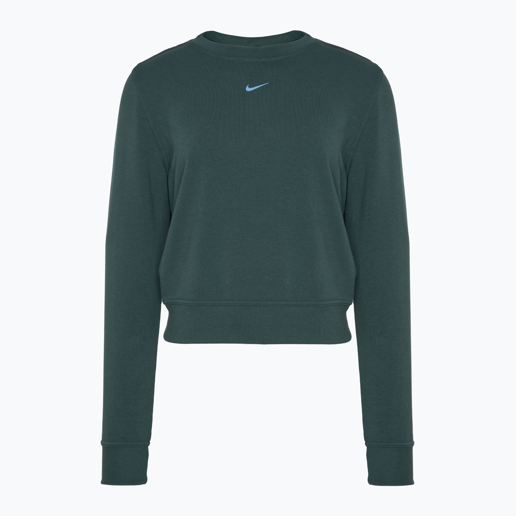 Nike Dri-FIT One Crew Neck French Terry dámska mikina vintage green/ black