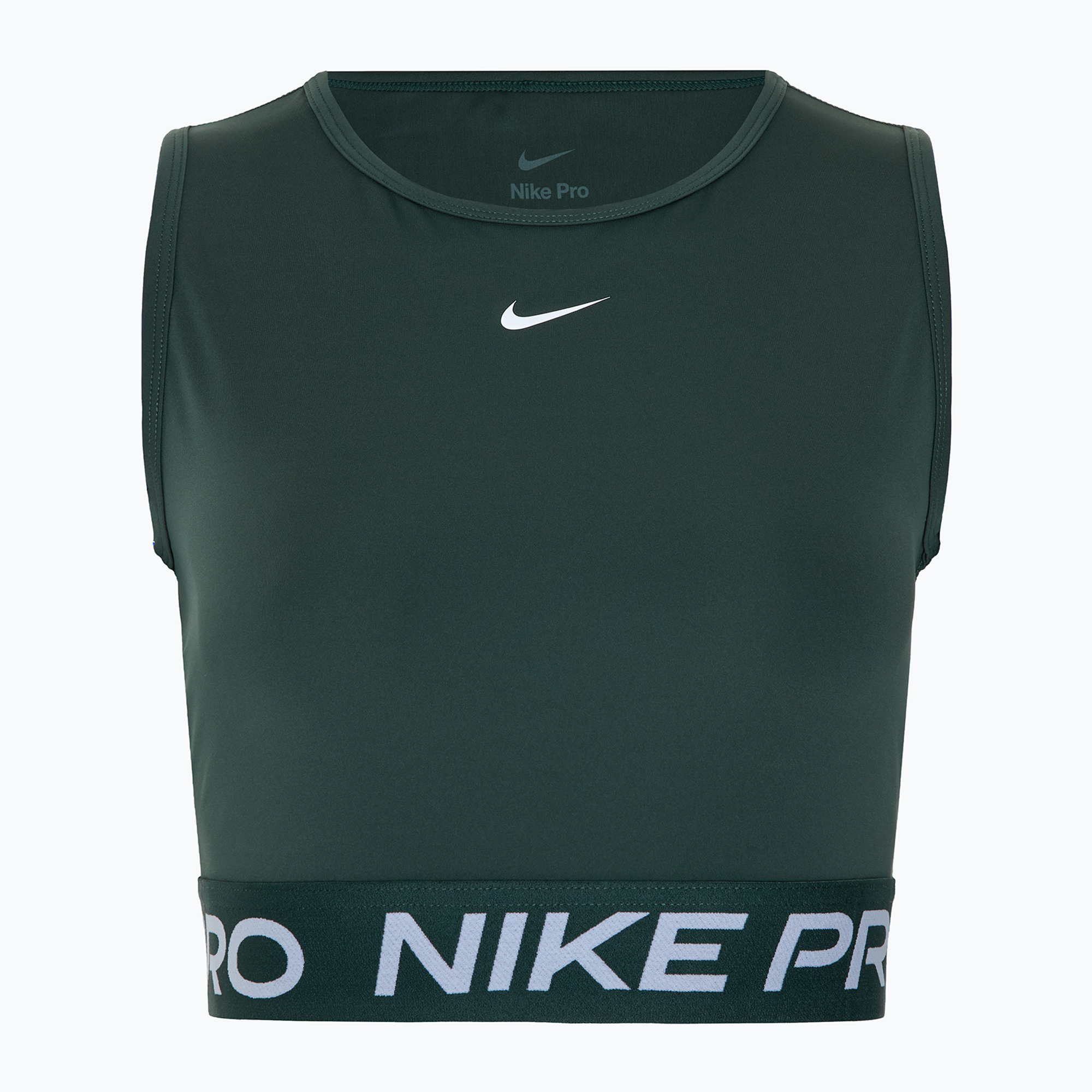 Dámske tréningové tielko Nike Pro Dri-Fit vintage green/white (Pro Dri-Fit FZ3615-338)