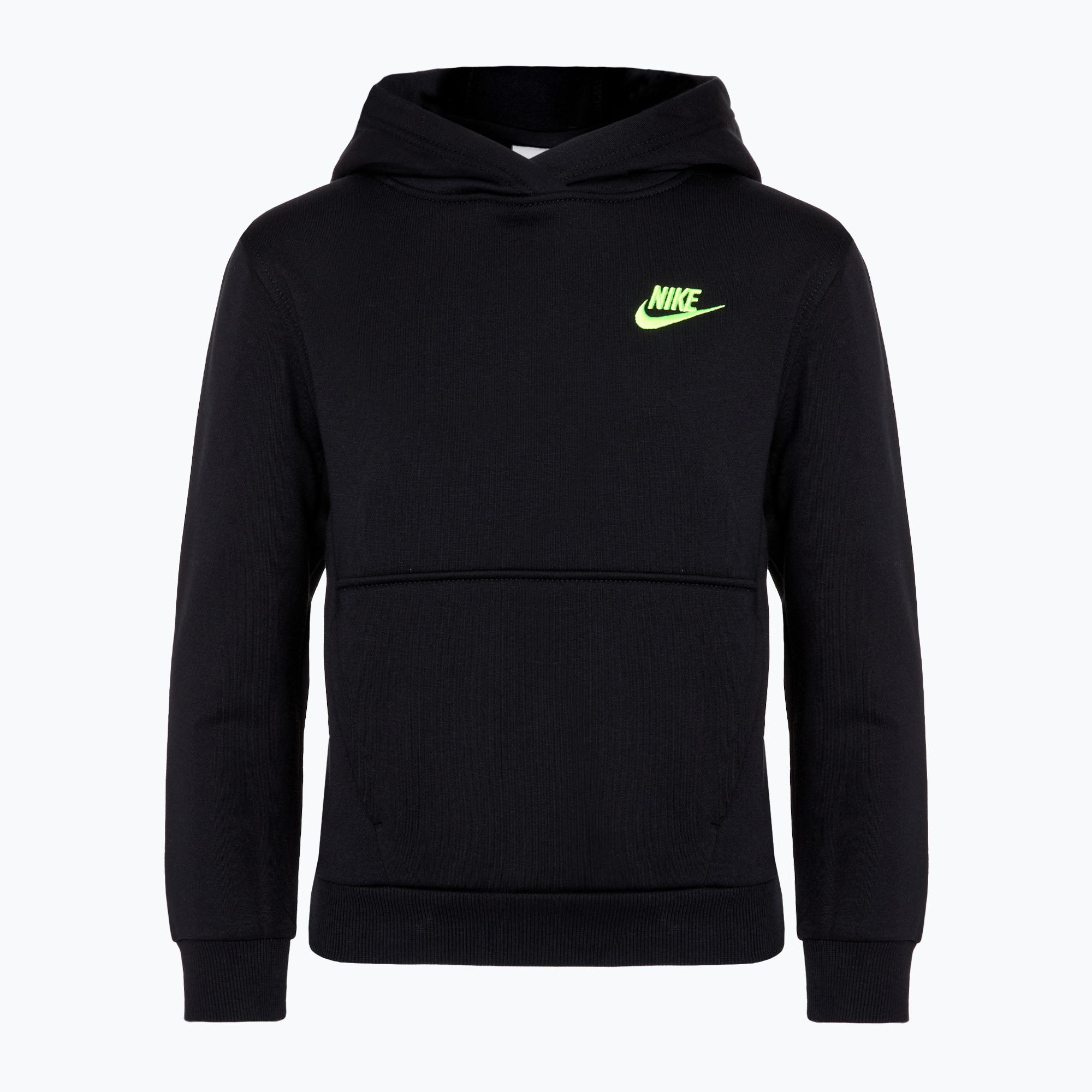 Detská mikina Nike Sportswear Club Fleece black/yellow (Sportswear Club Fleece FD3000-011)
