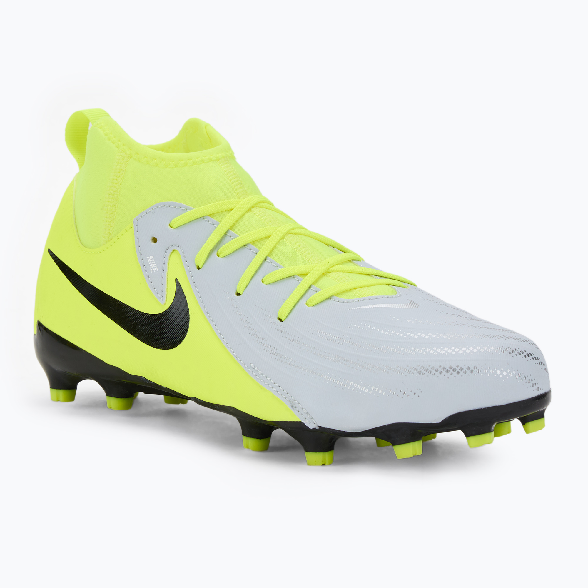 Detské kopačky Nike Phantom Luna 2 Academy FG/MG metallic silver/volt/black (Phantom Luna 2 Academy FG/MG FJ2603-003)