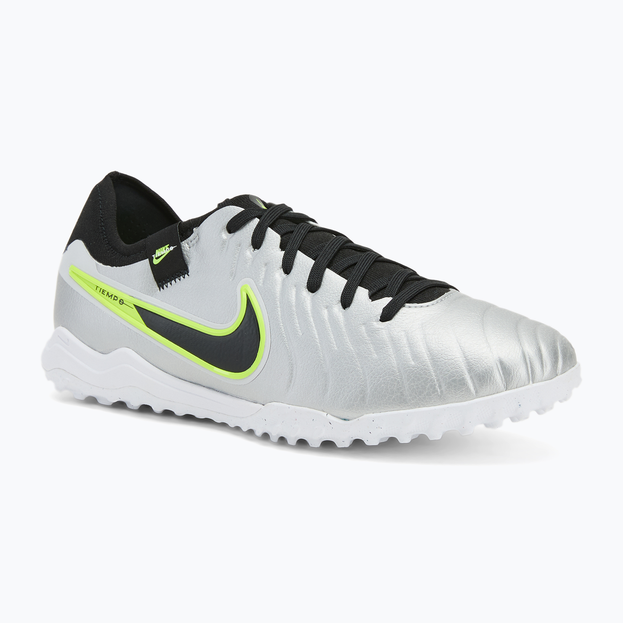 Pánske kopačky Nike Tiempo Legend 10 Pro TF metallic silver/volt/black (Tiempo Legend 10 Pro TF DV4336-001)