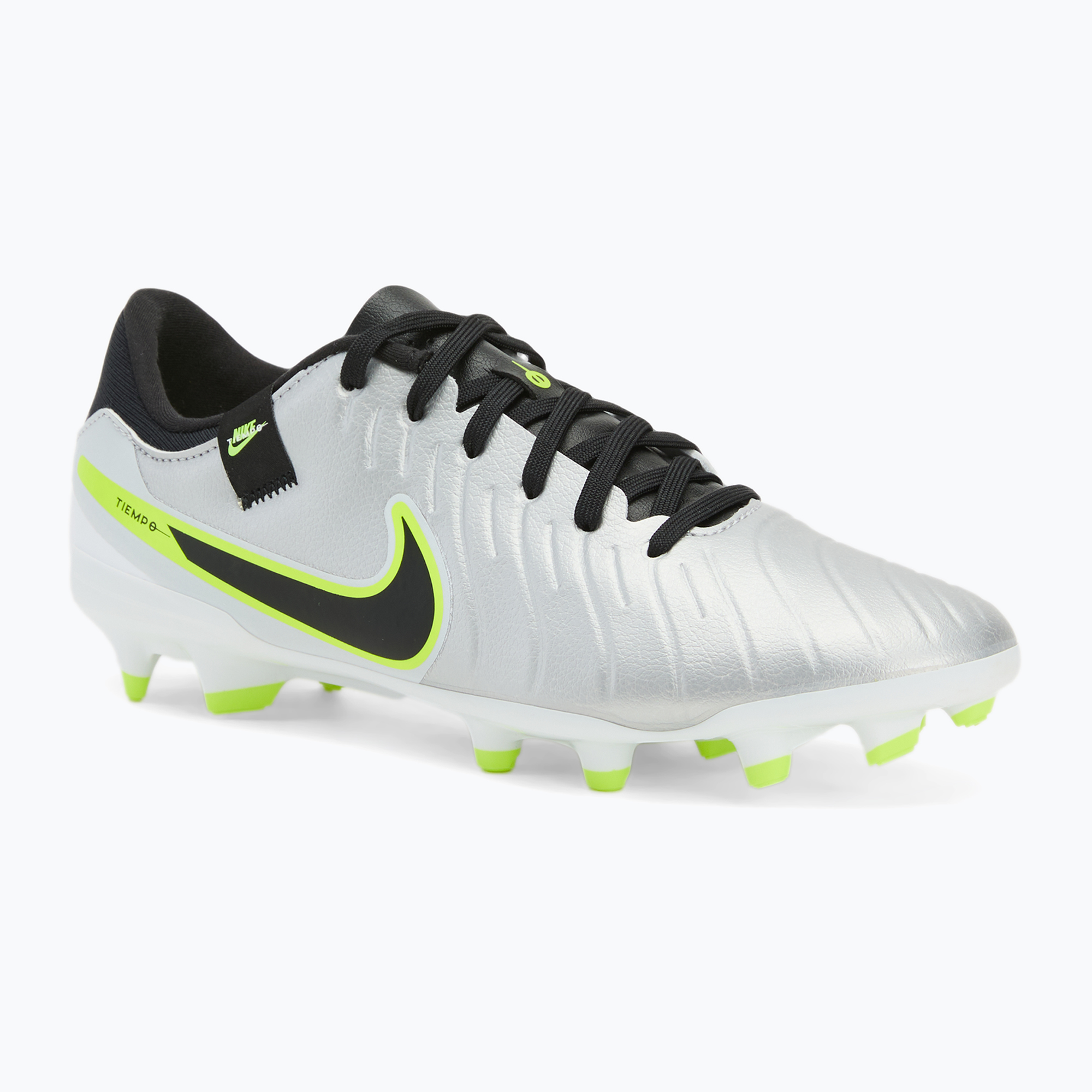 Pánske kopačky Nike Tiempo Legend 10 Academy FG/MG metallic silver/volt/black (Tiempo Legend 10 Academy FG/MG DV4337-001)