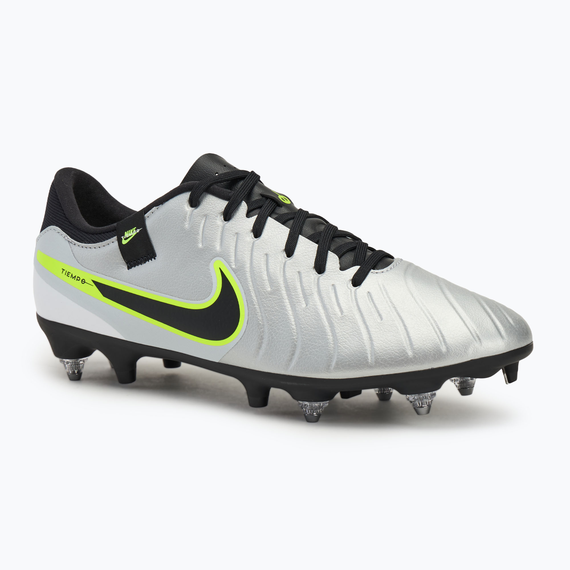 Pánske kopačky Nike Tiempo Legend 10 Academy SG-Pro silver/volt/black (Tiempo Legend 10 Academy SG-Pro DV4338-001)