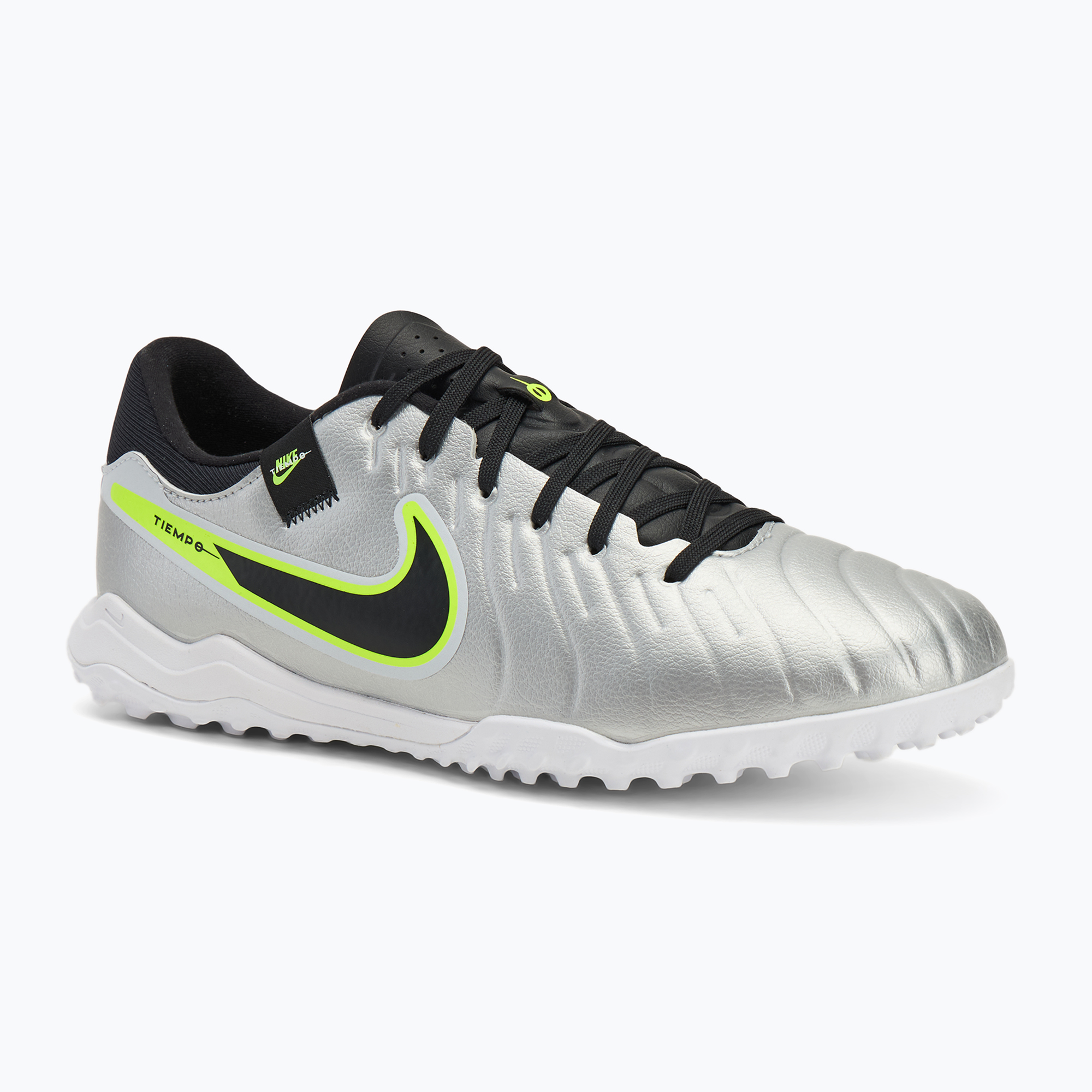 Pánske kopačky Nike Tiempo Legend 10 Academy TF metallic silver/volt/black (Tiempo Legend 10 Academy TF DV4342-001)